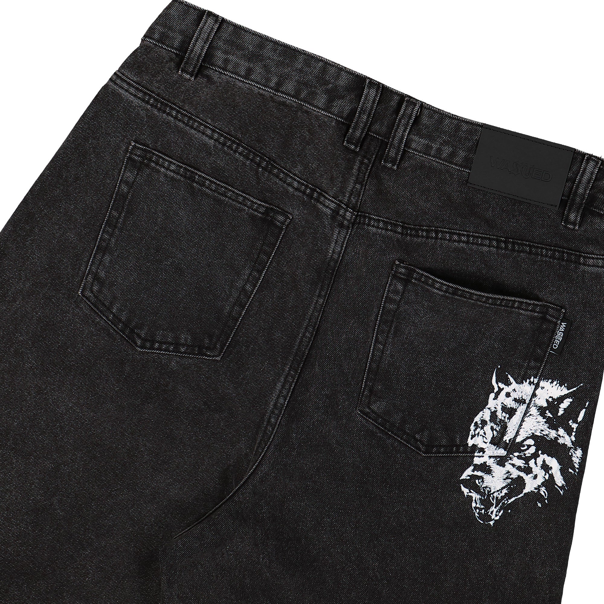 Wasted Paris Varg Casper Pants Faded Black Jeans Detail view 1 | Overkill