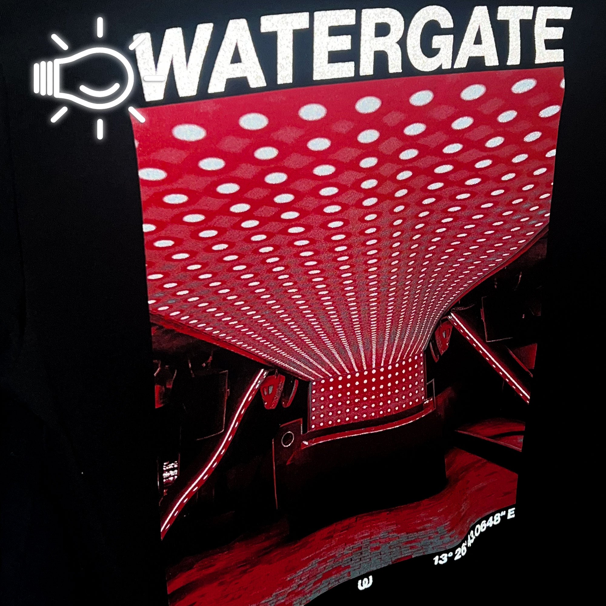Watergate Farewell Watergate Mainfloor Reflective Limited Raver Edition T-Shirt Black / Reflective T-Shirts Close-up | Overkill