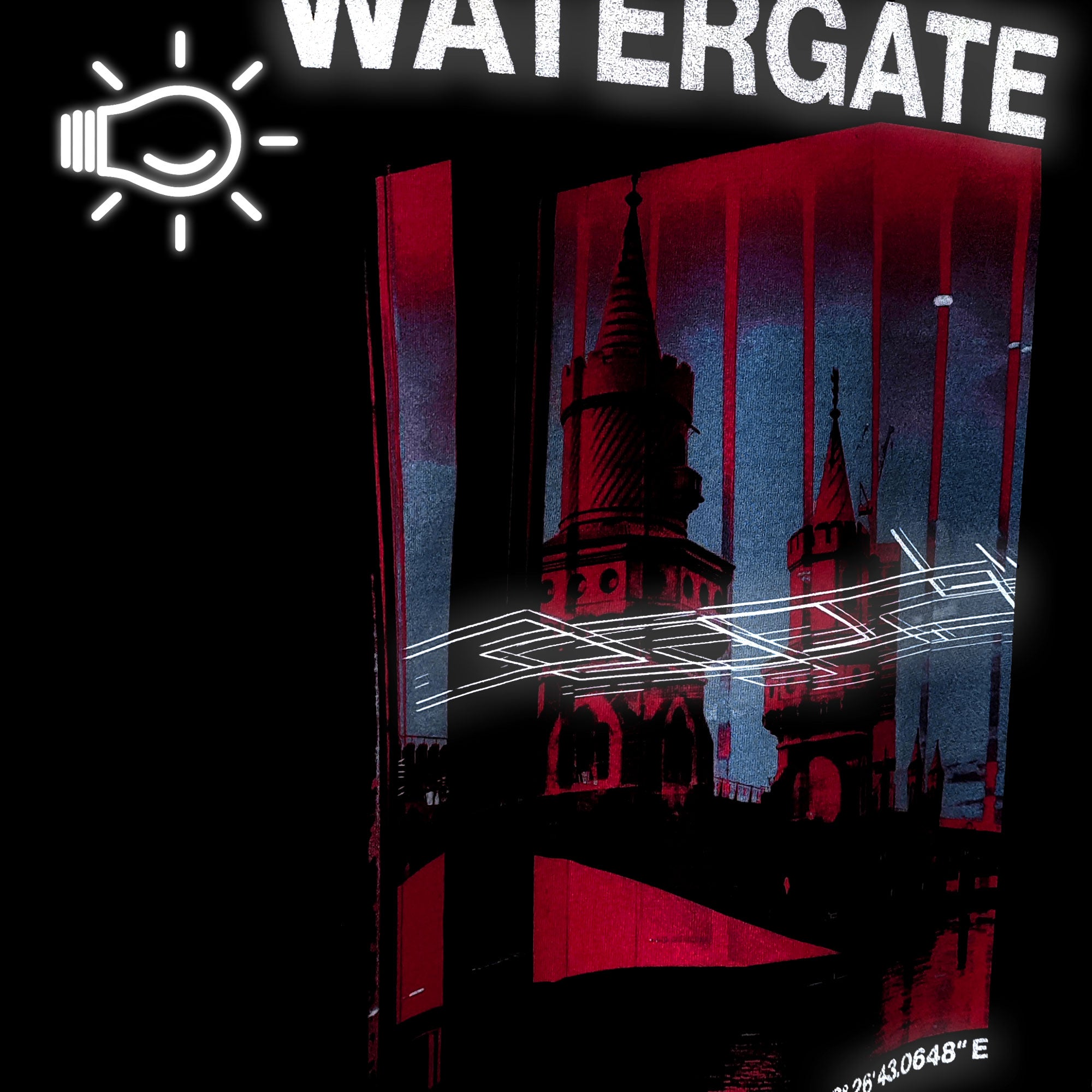 Watergate Farewell Watergate Waterfloor Reflective Limited Raver Edition T-Shirt Black / Reflective T-Shirts Close-up | Overkill