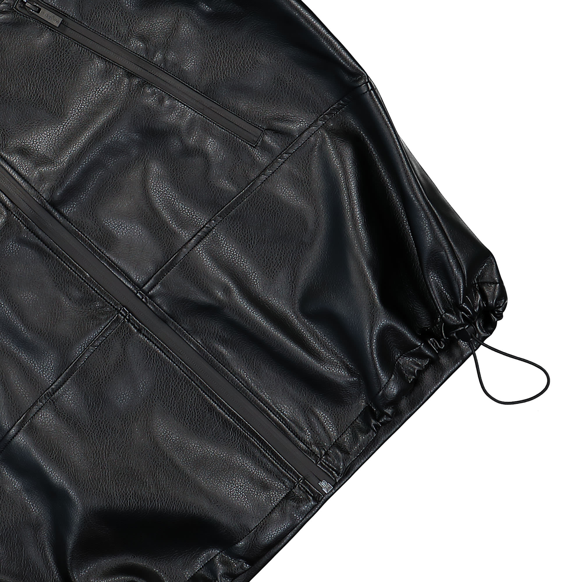 Wasted Paris Nation Faux Leather Windbreaker Black Windbreaker Detail view 1 | Overkill