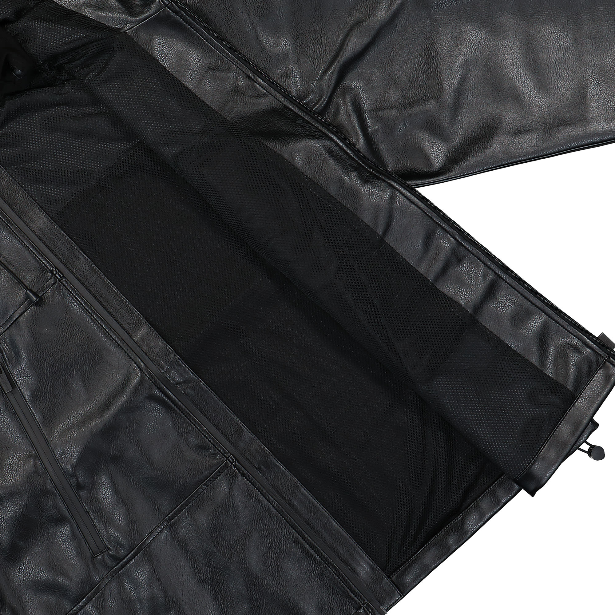 Wasted Paris Nation Faux Leather Windbreaker Black Windbreaker Detail view 2 | Overkill