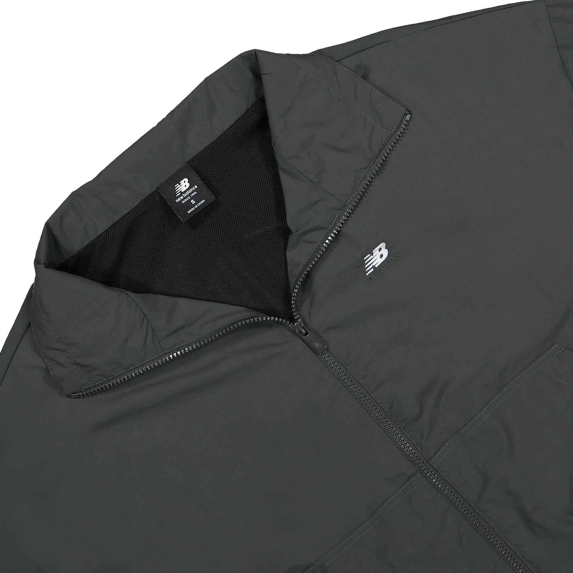 New Balance Athletics Remastered Woven Jacket Blacktop Track Jackets Close-up | Overkill