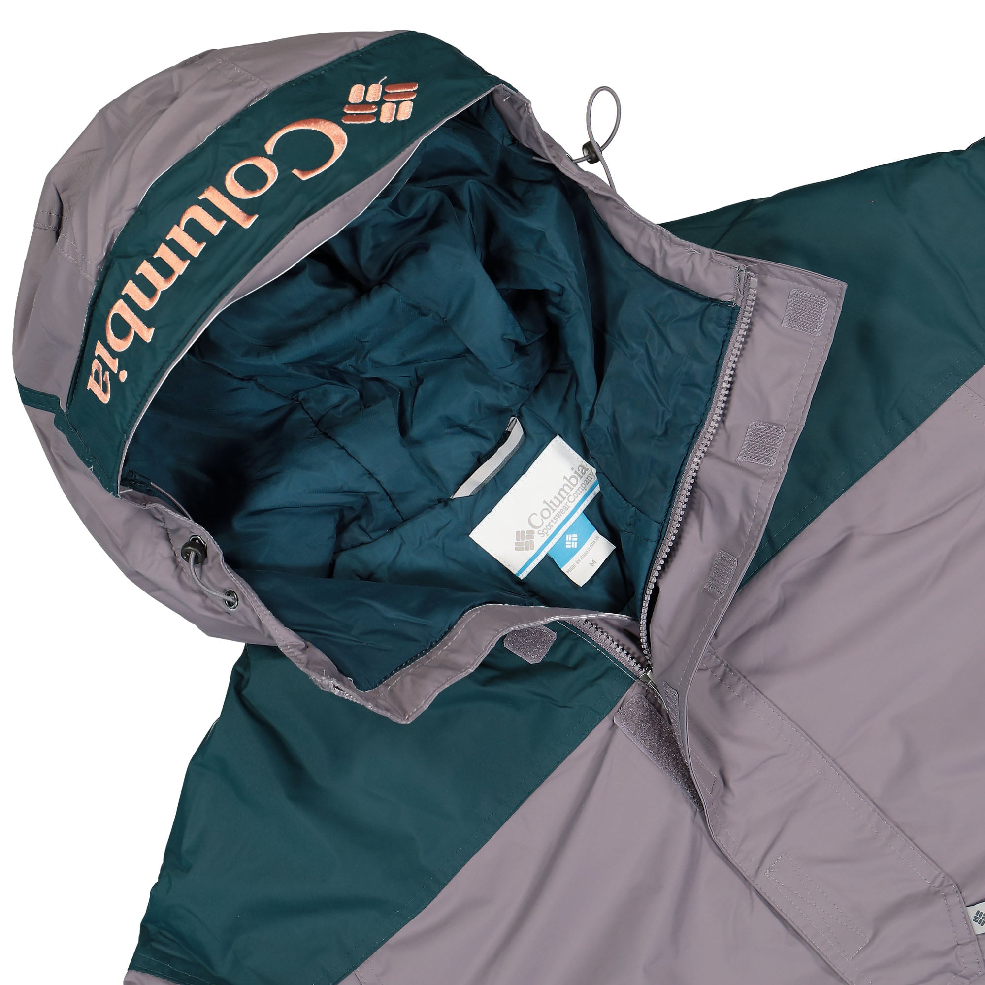 Columbia Challenger Pullover Granite Purple, Night Wave Windbreaker Close-up | Overkill