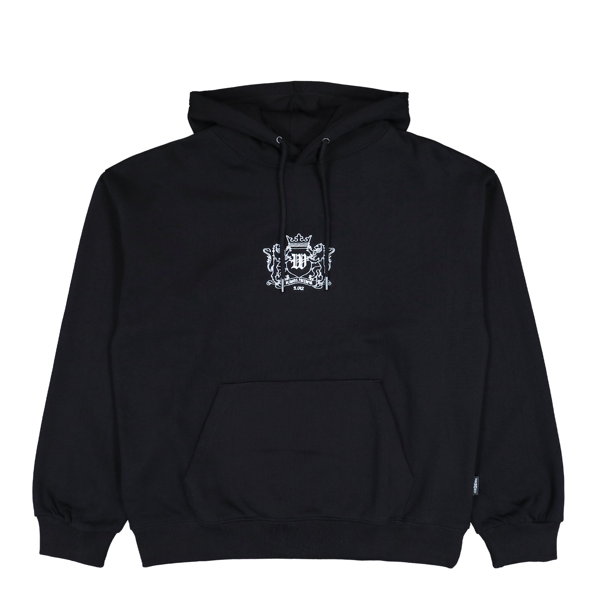 Wasted Paris Crest Hoodie Black Hoodie 175405 | Overkill