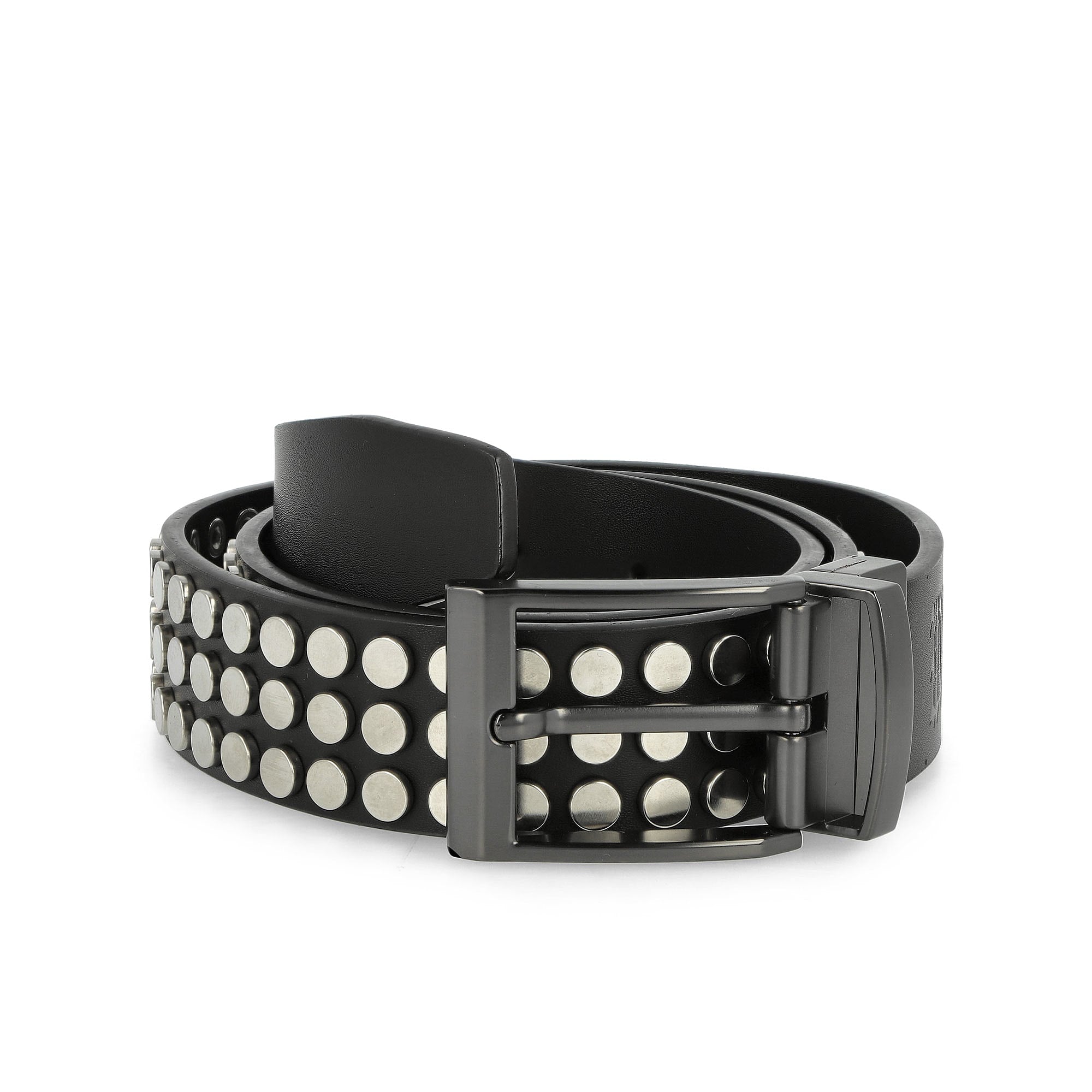Wasted Paris Iron Studs Leather Belt Black Belts Material | Overkill
