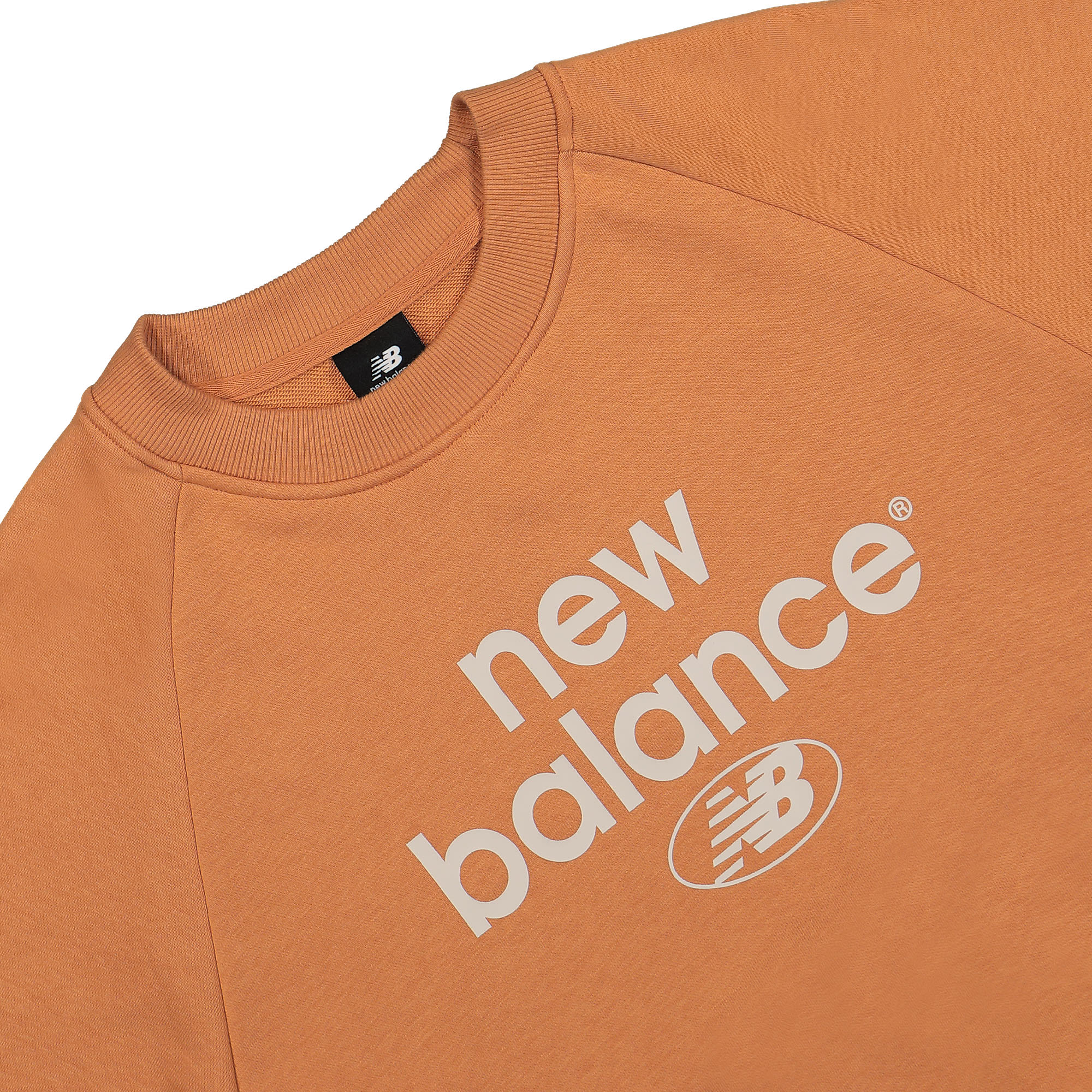 New Balance Essentials Reimagined Archive Crew Neck Sepia Sweatshirts Close-up | Overkill