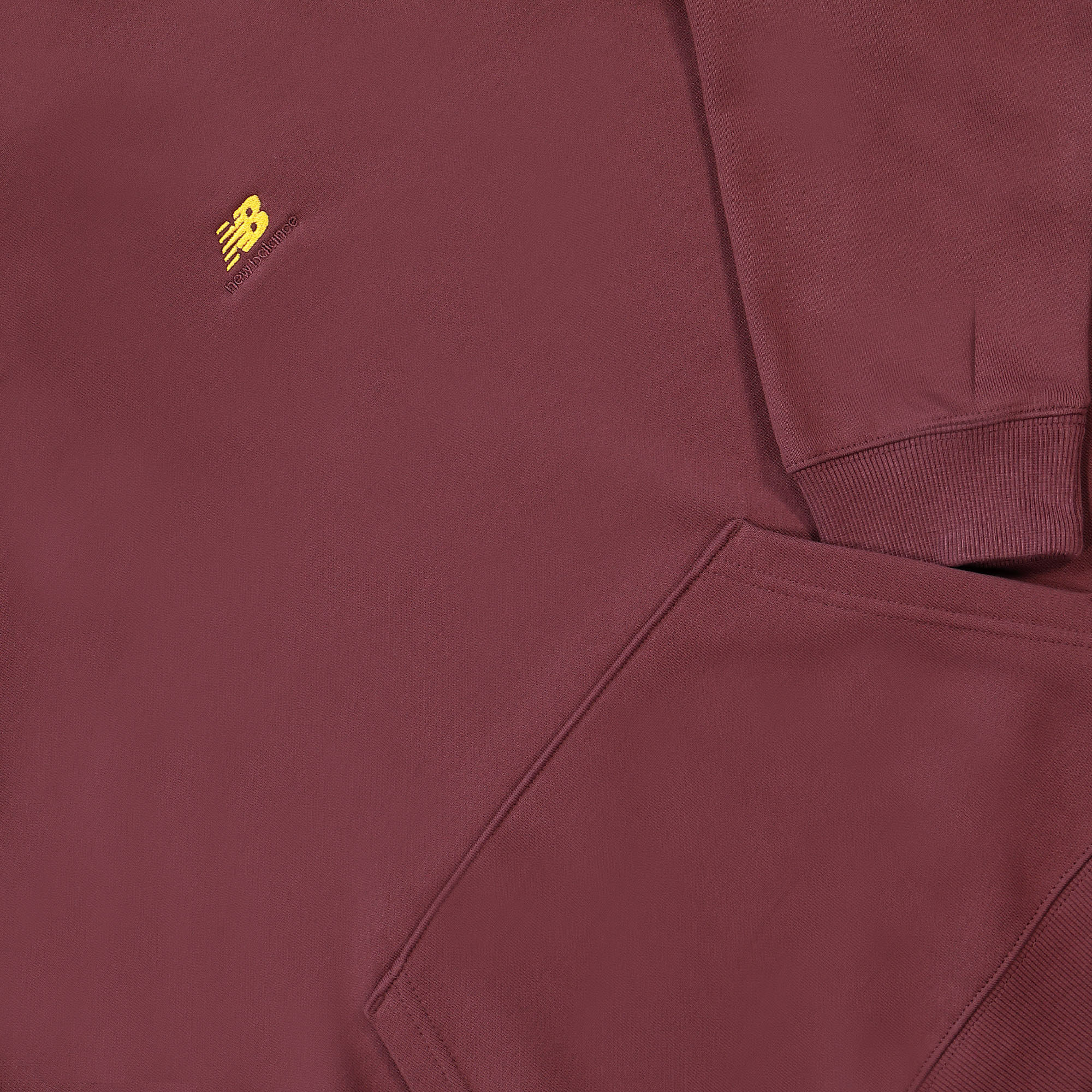 New Balance Sport Essentials Premium Fleece Hoodie Burgundy Hoodies Detailfoto | Overkill