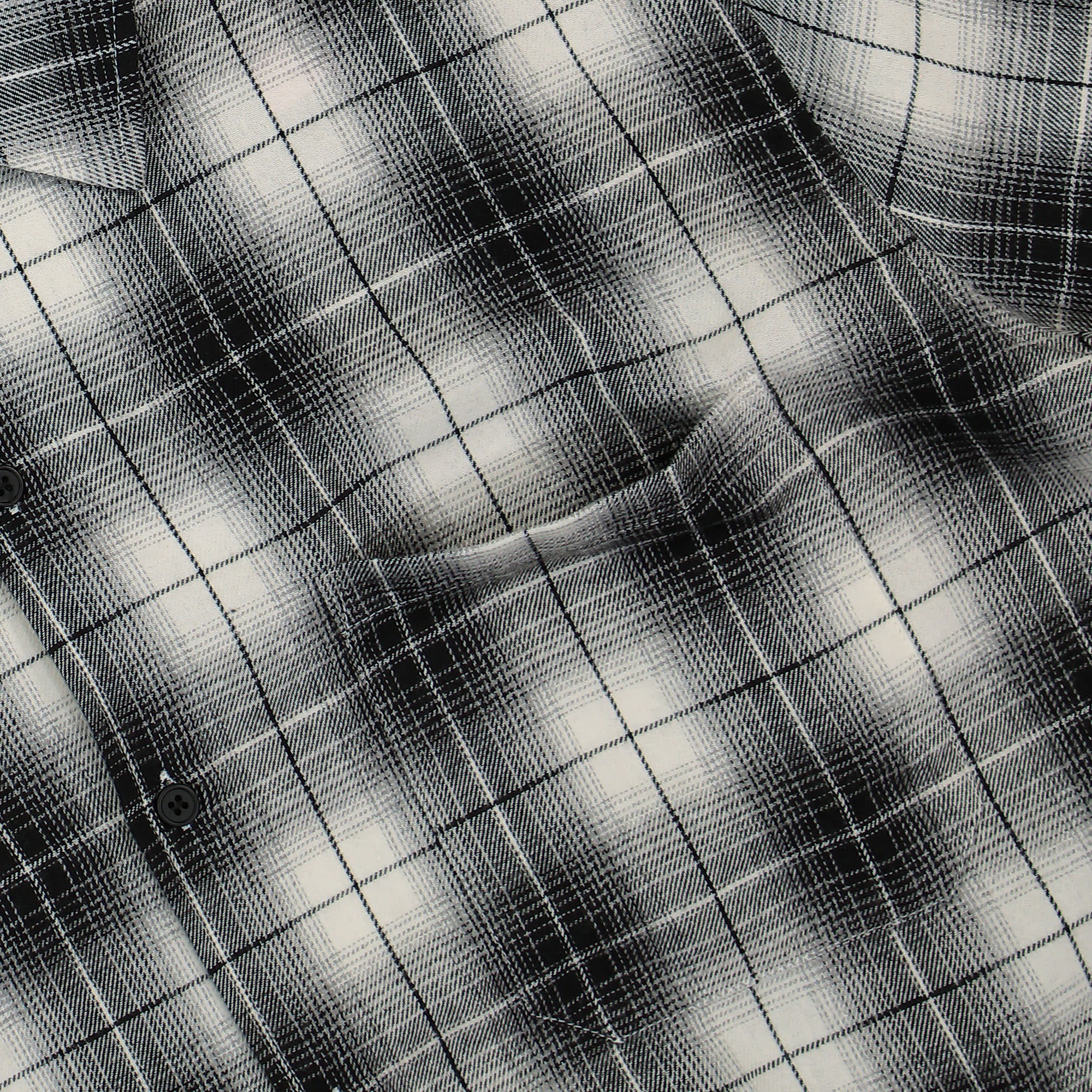 Wasted Paris Plaid Riot Shirt Black White Shirts Detailfoto | Overkill