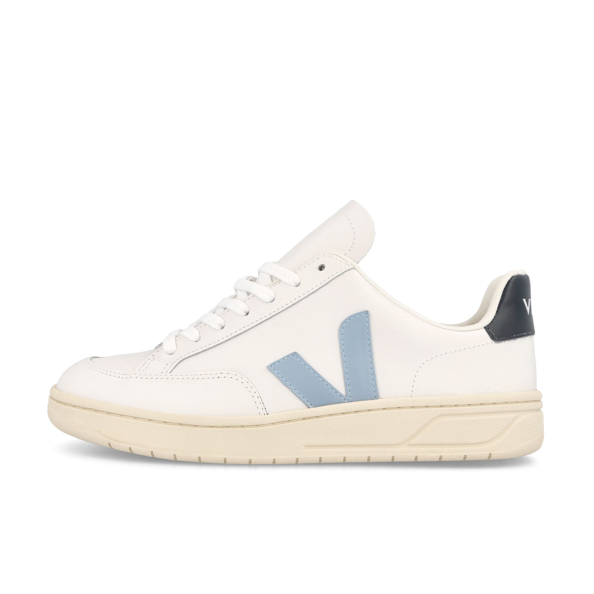 Veja W V-12 LEATHER Extra White-Steel-Nautico Low Top Sneakers XD0203302A | Overkill