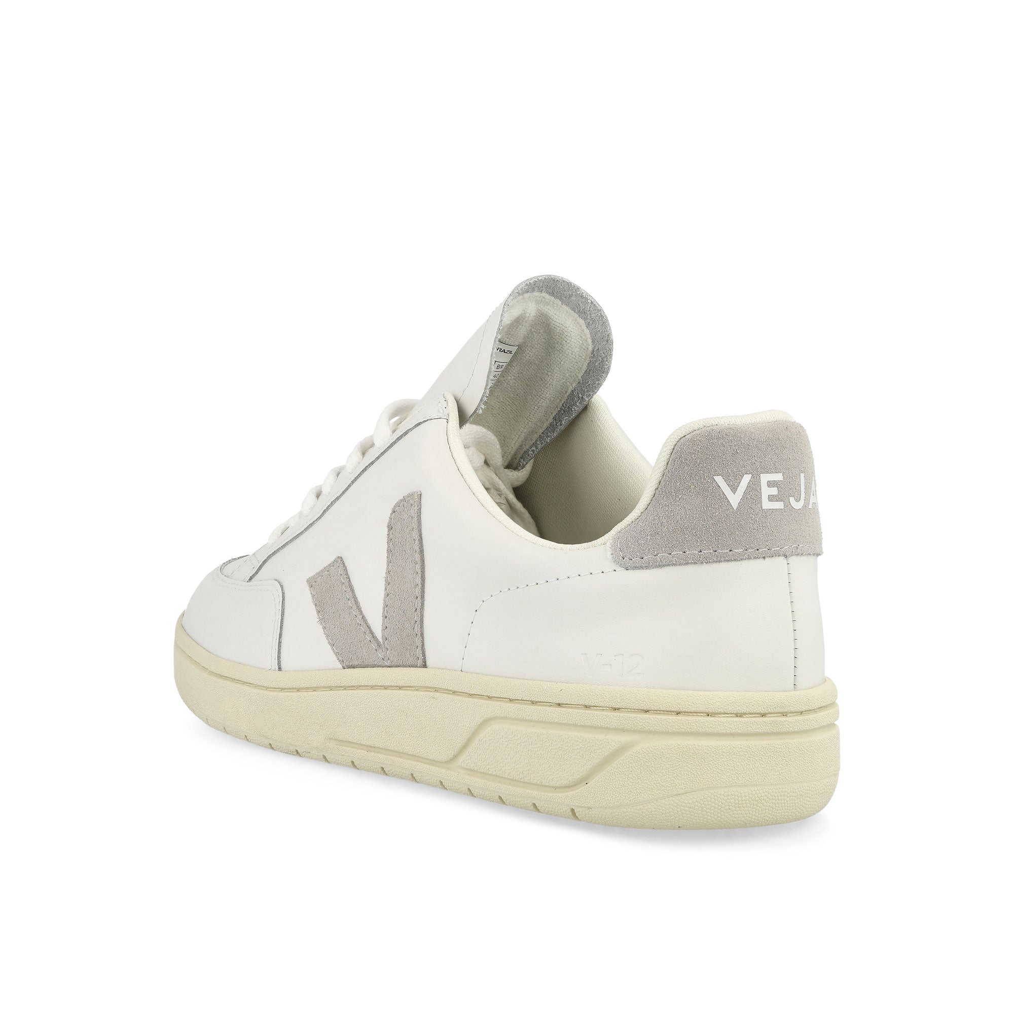 Veja V-12 Leather Extra White Low Top Sneakers Material | Overkill