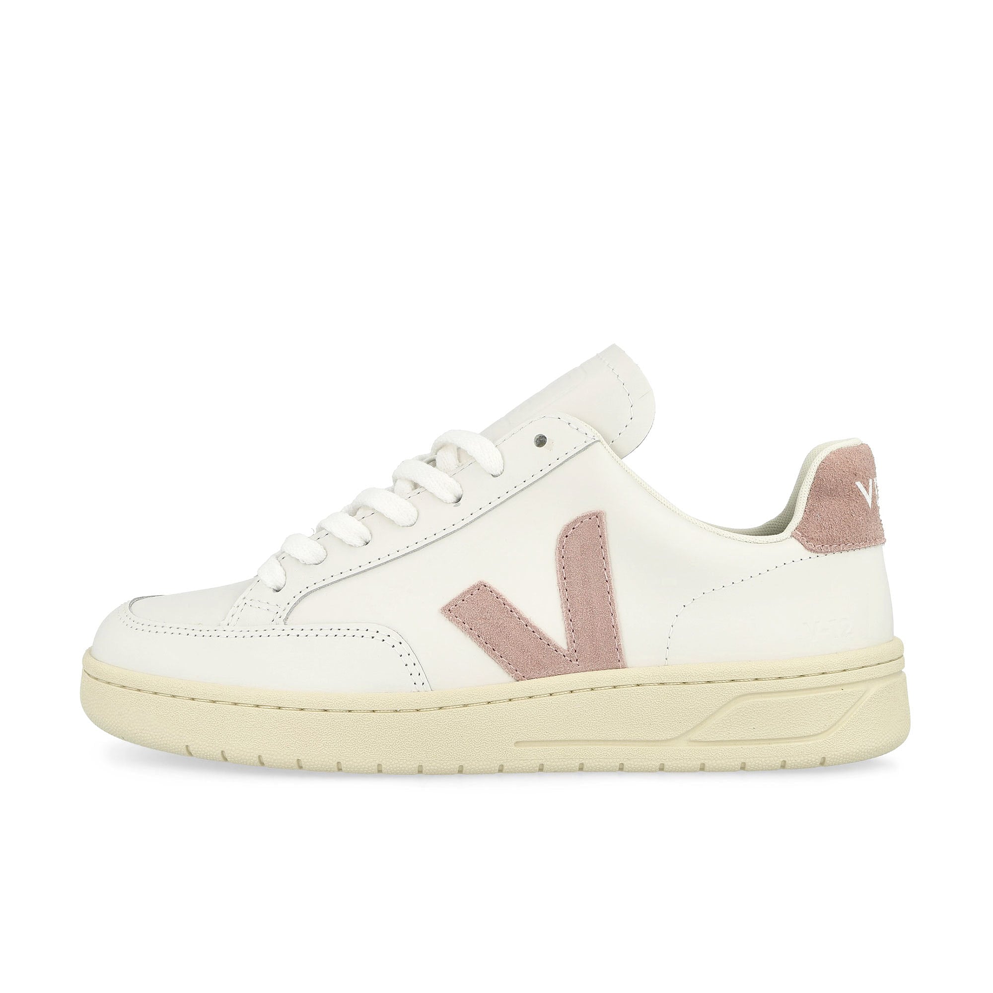 Veja W V-12 Leather Extra-White / Babe Low Top Sneakers XD0203485A | Overkill