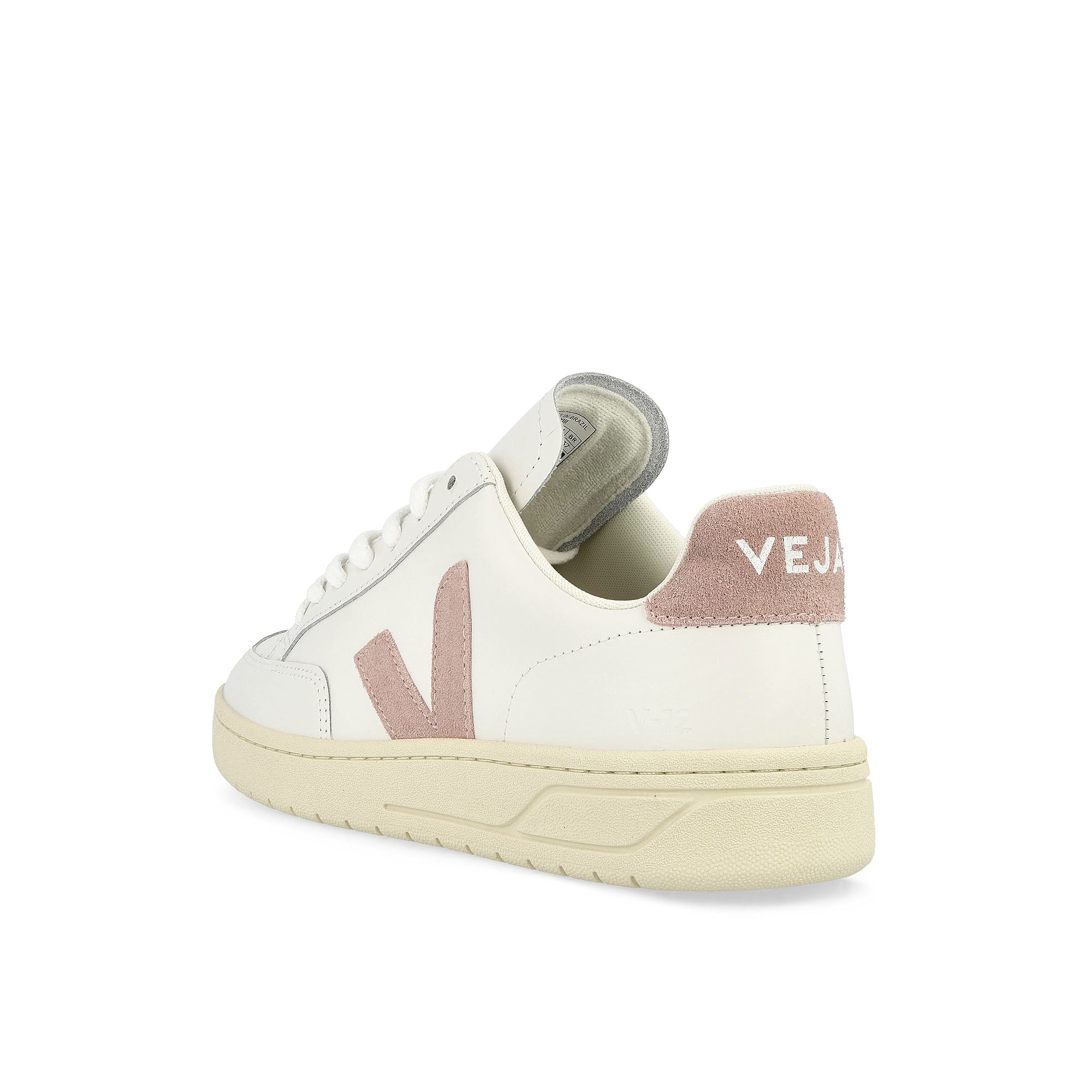 Veja W V-12 Leather Extra-White / Babe Low Top Sneakers Material | Overkill