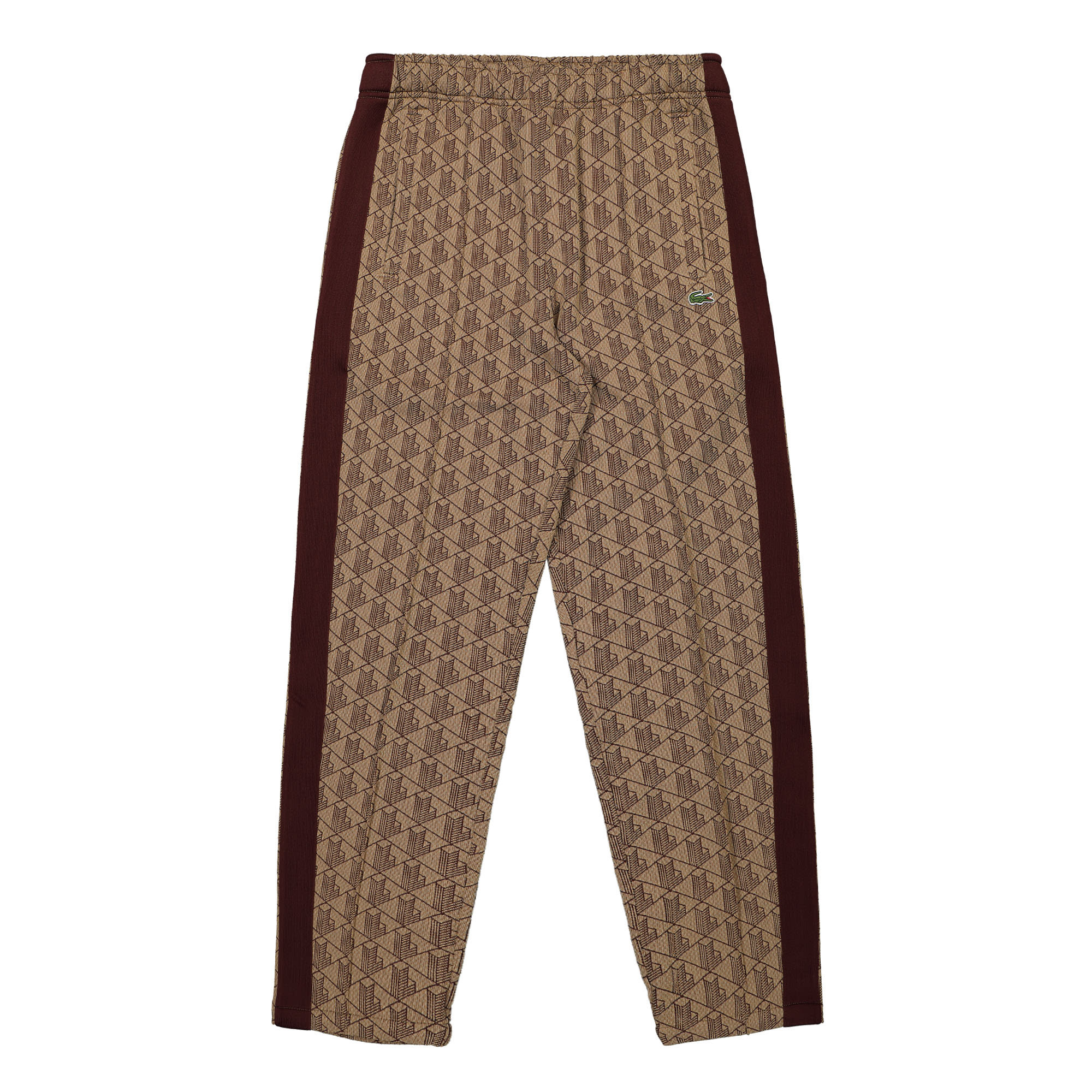 Lacoste Paris Jacquard Monogram Track Pants Beige / Bordeaux Sweat & Track Pants XH0071-00 MKJ | Overkill