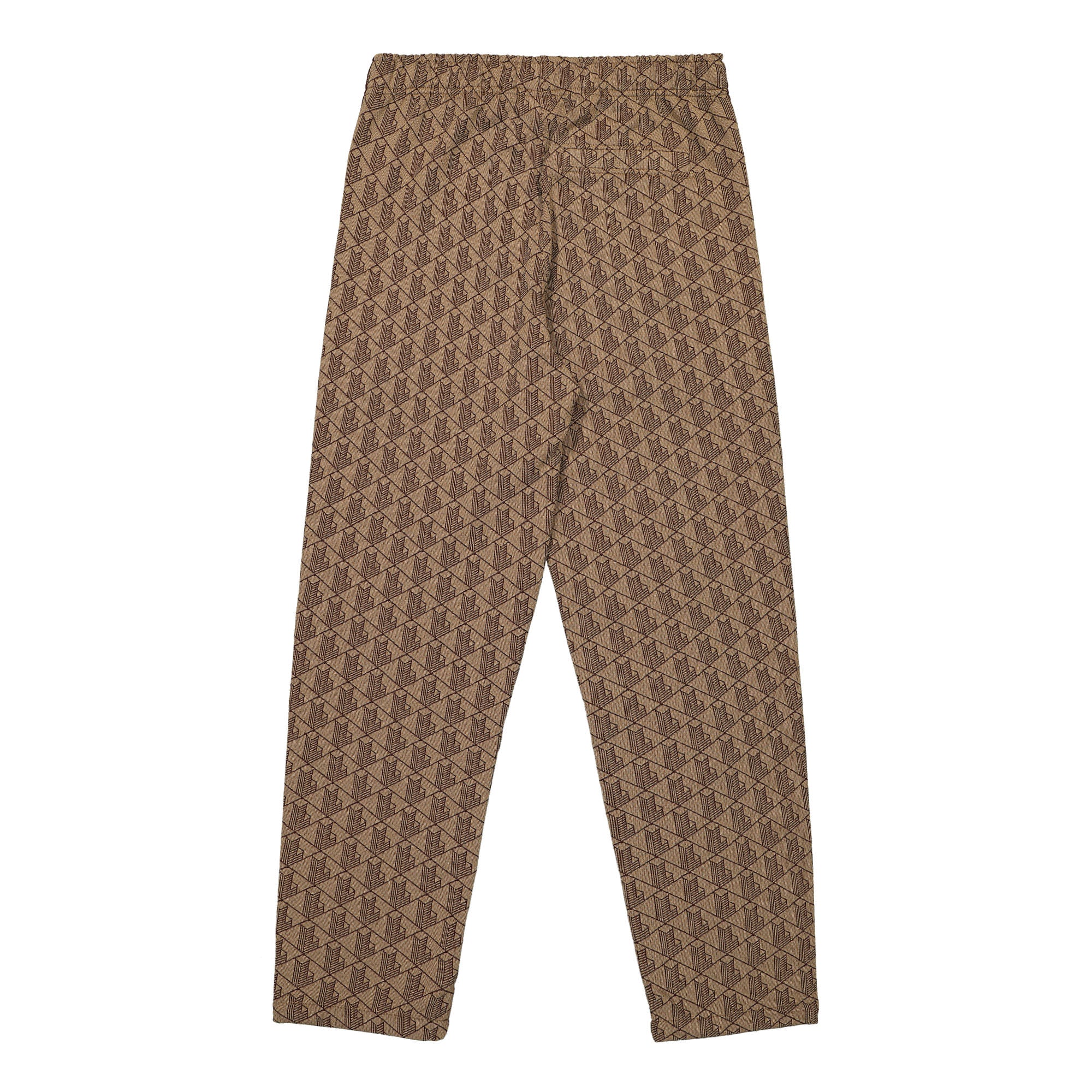 Lacoste Paris Jacquard Monogram Track Pants Beige / Bordeaux Sweat & Track Pants Material | Overkill