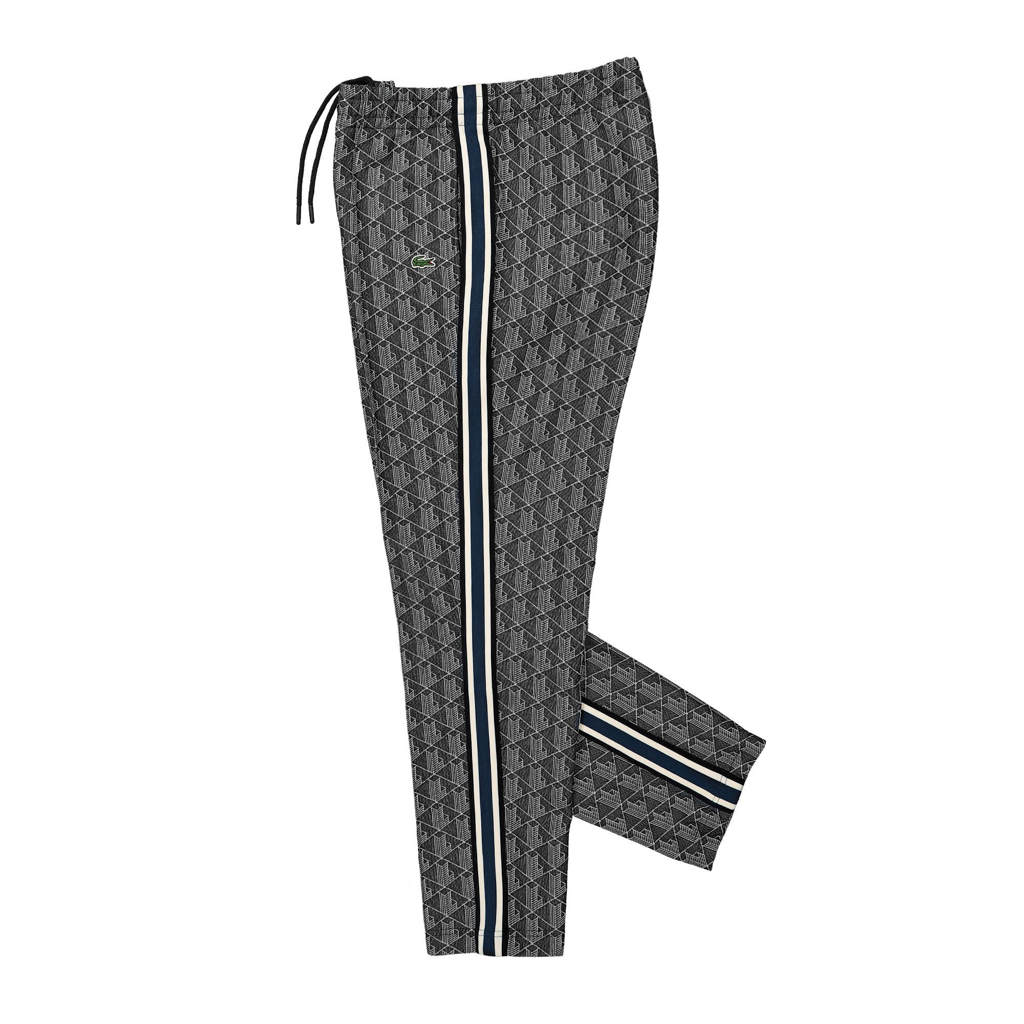 Lacoste Paris Jacquard Monogram Track Pants Black / Dark Grey Sweat & Track Pants Close-up | Overkill