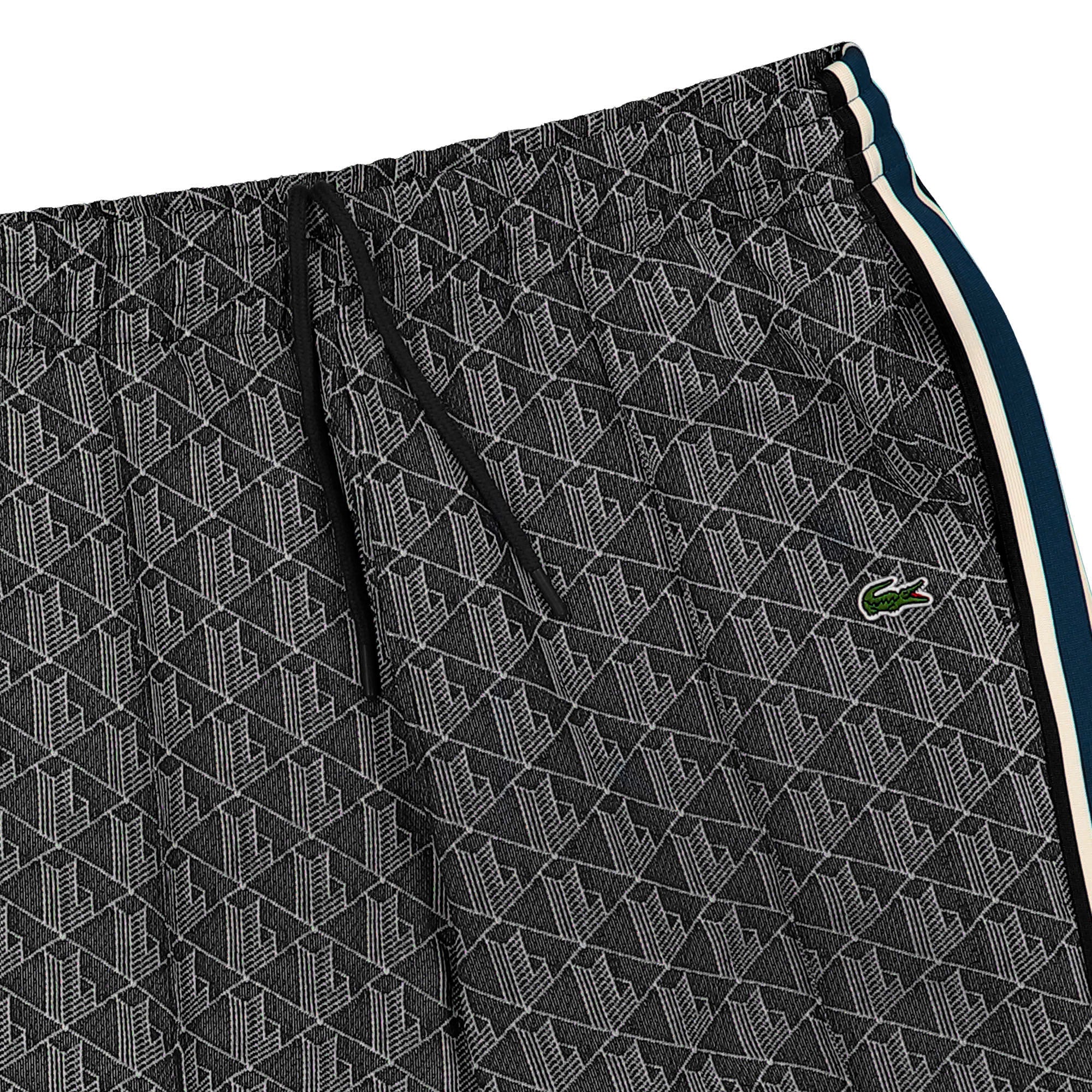 Lacoste Paris Jacquard Monogram Track Pants Black / Dark Grey Sweat & Track Pants Detailfoto | Overkill