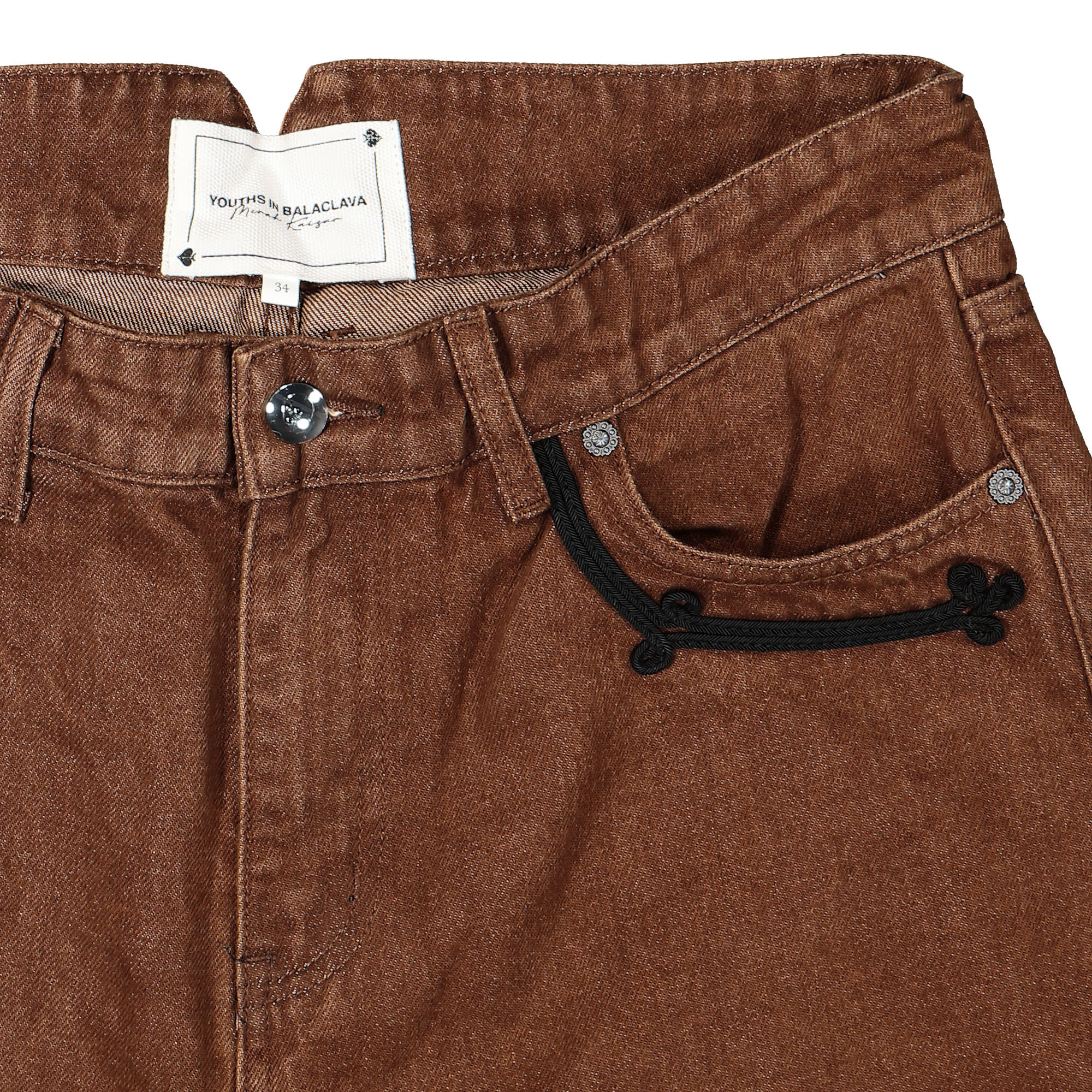 Youths In Balaclava Hussar Jeans Brown Jeans Detail view 1 | Overkill