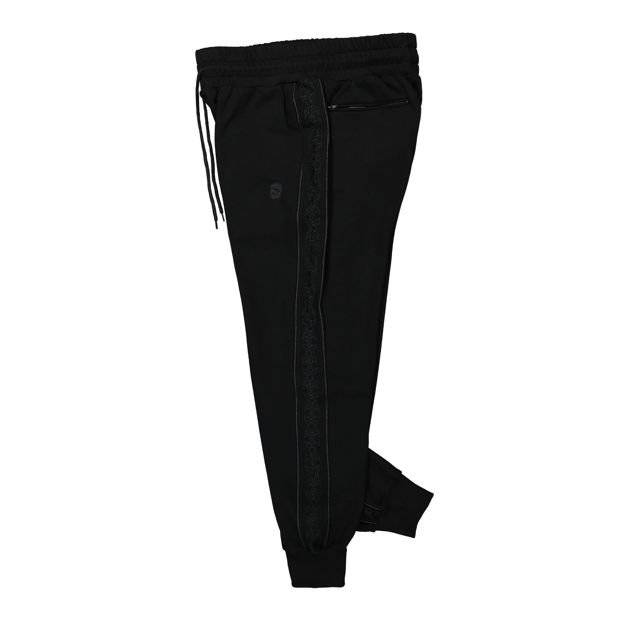 Youths In Balaclava Track Spine Pants Black Sweat & Track Pants Close-up | Overkill