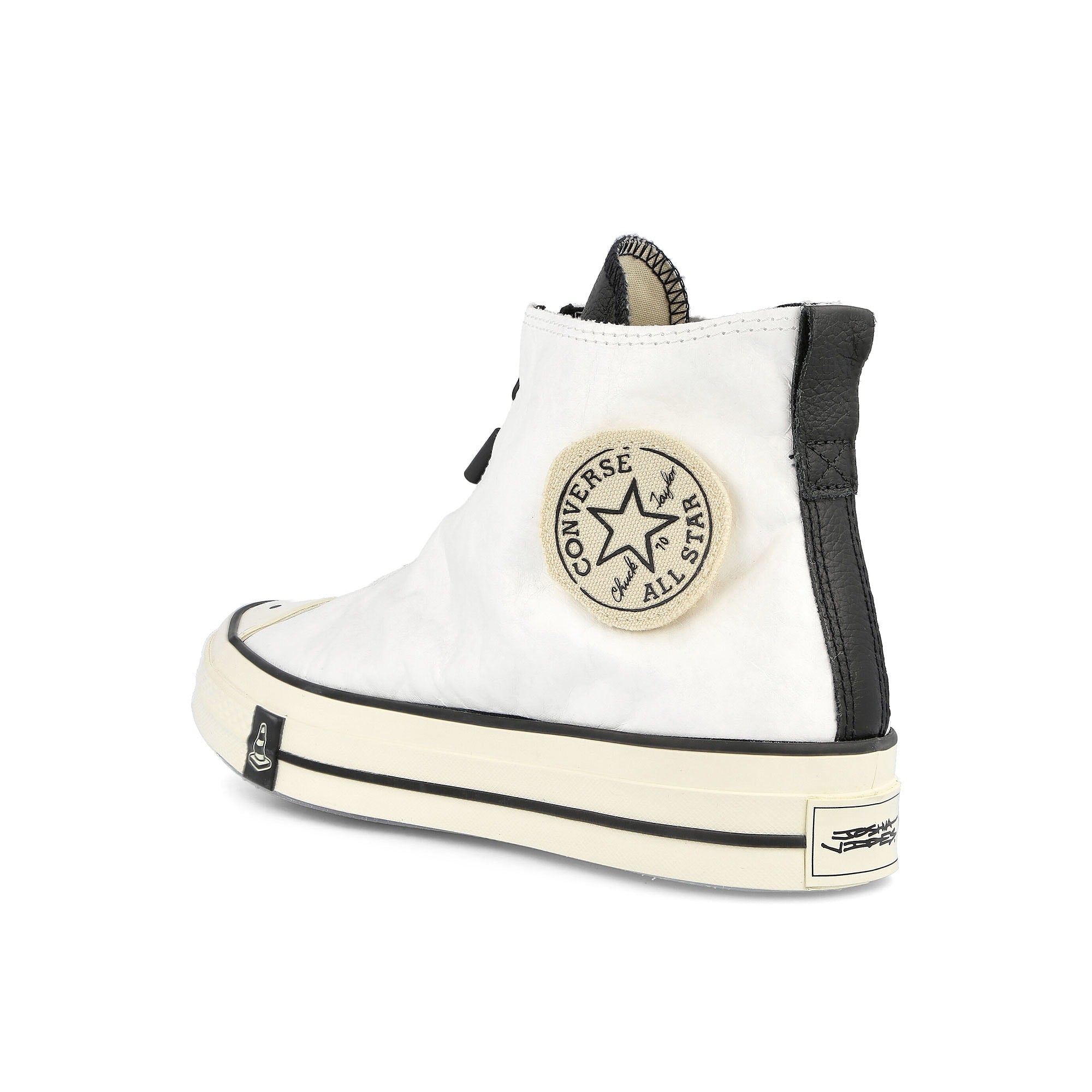 Converse Joshua Vides x Converse Chuck 70 Hi White / Black / Black Close-up | Overkill