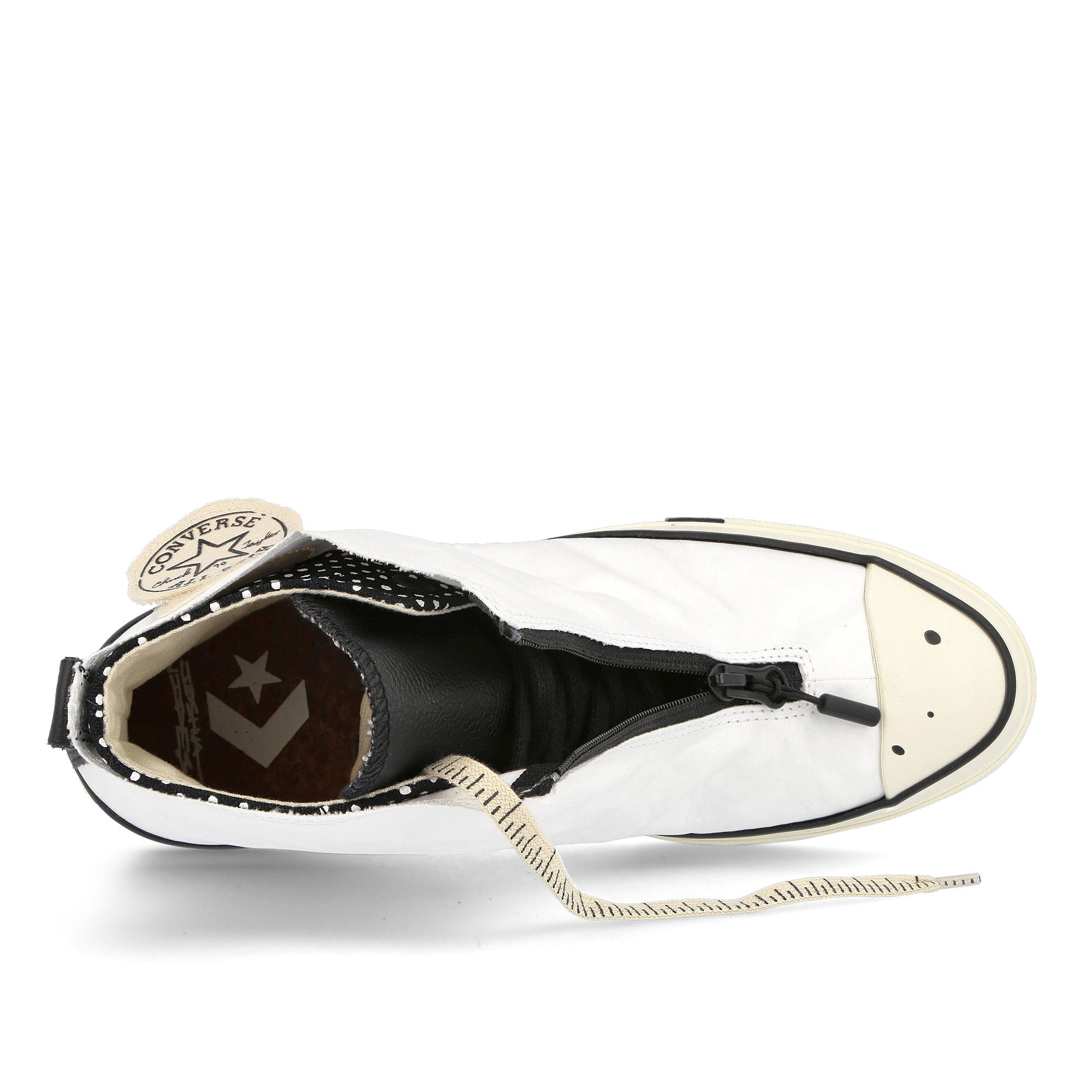 Converse Joshua Vides x Converse Chuck 70 Hi White / Black / Black Detail view 1 | Overkill