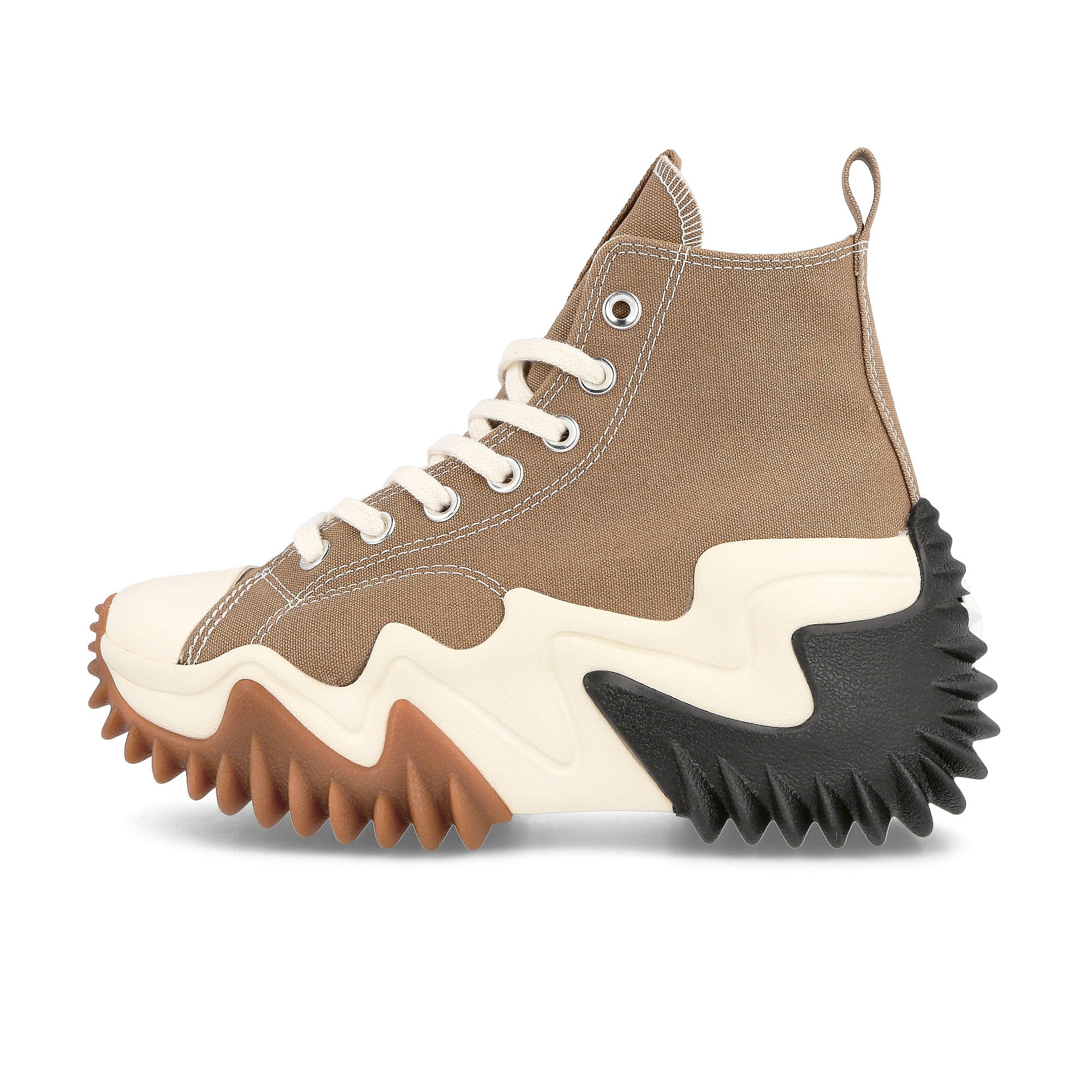 Converse run star motion hi Sand Dune / Black / Egret Sneakers A00851C | Overkill