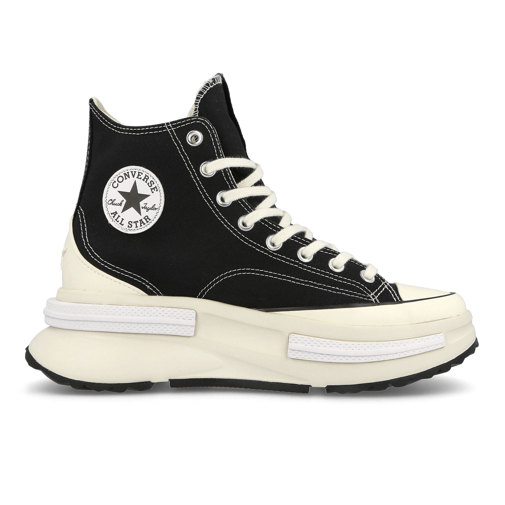 Converse Run Star Legacy CX Hi Black / Egret / White High Top Sneakers Silhouette | Overkill