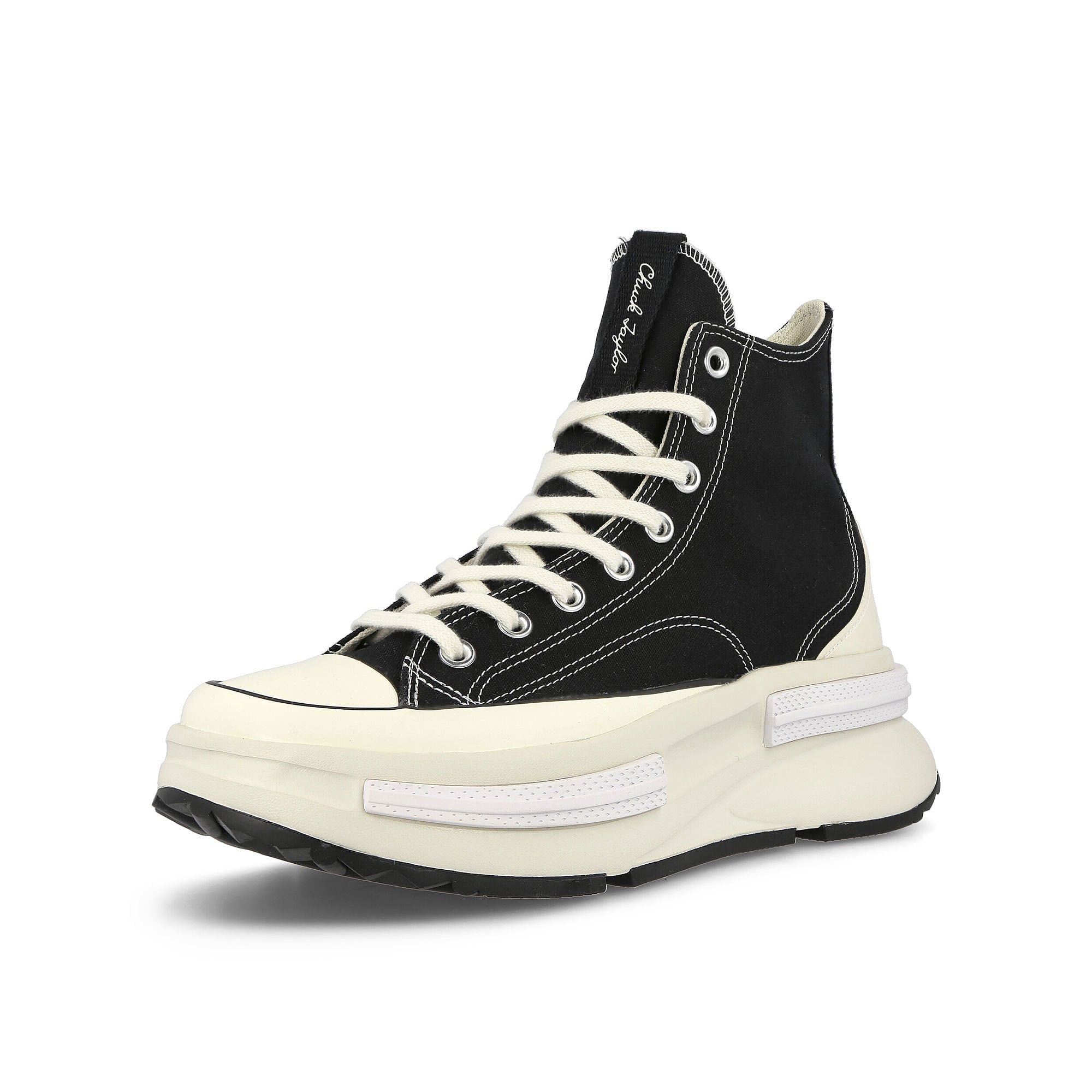 Converse Run Star Legacy CX Hi Black / Egret / White High Top Sneakers Close Up | Overkill