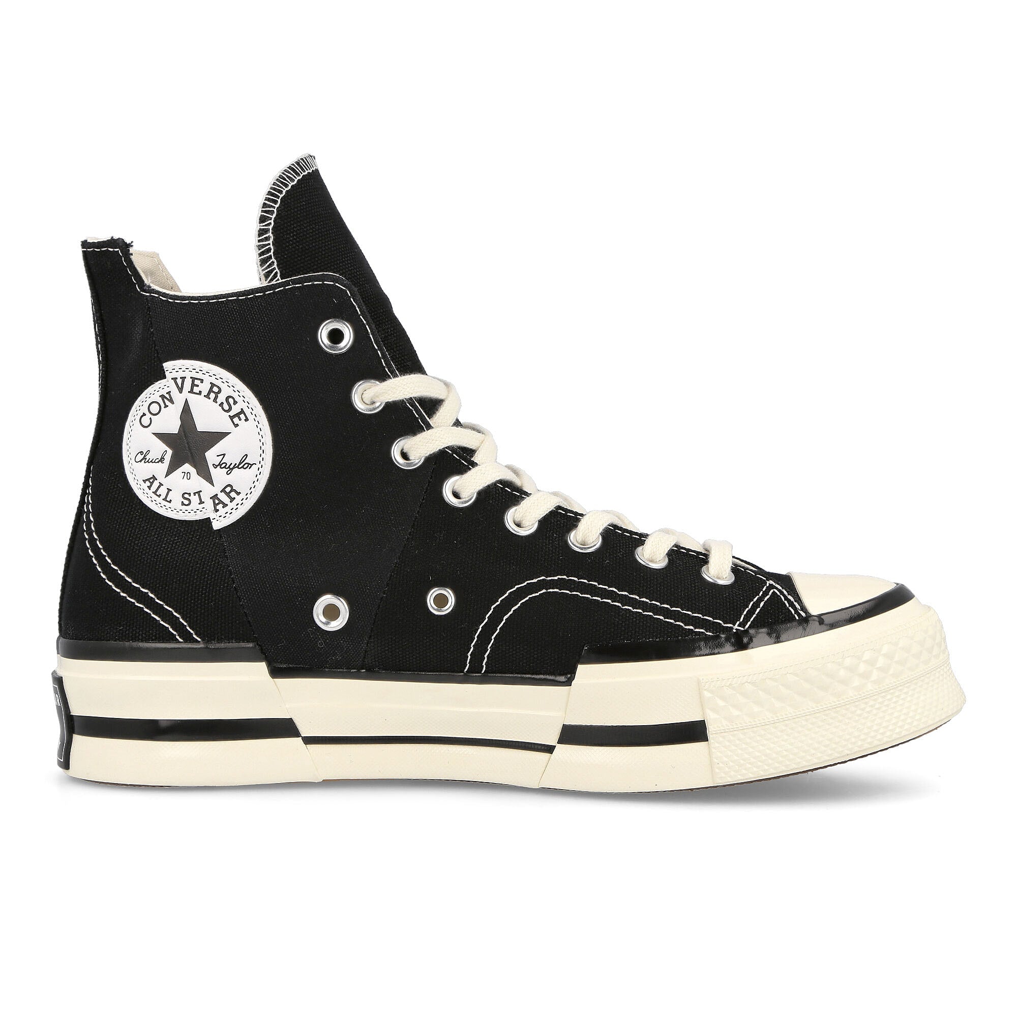 Converse Chuck 70 Plus Hi Black / Egret / Black Sneakers Silhouette | Overkill