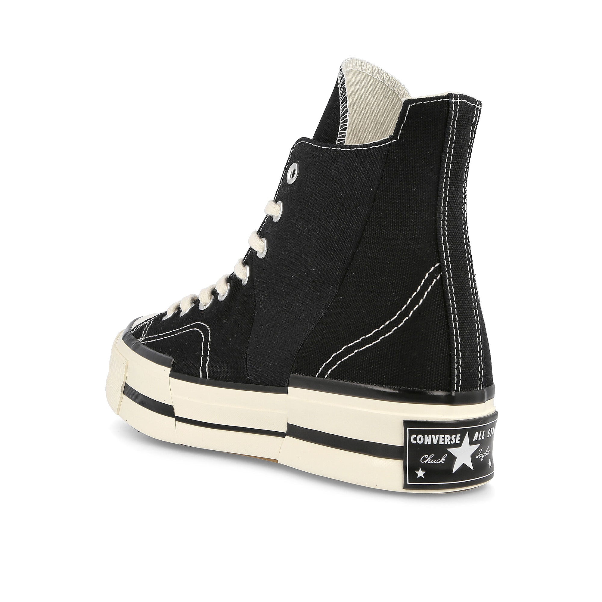Converse Chuck 70 Plus Hi Black / Egret / Black Sneakers Material | Overkill