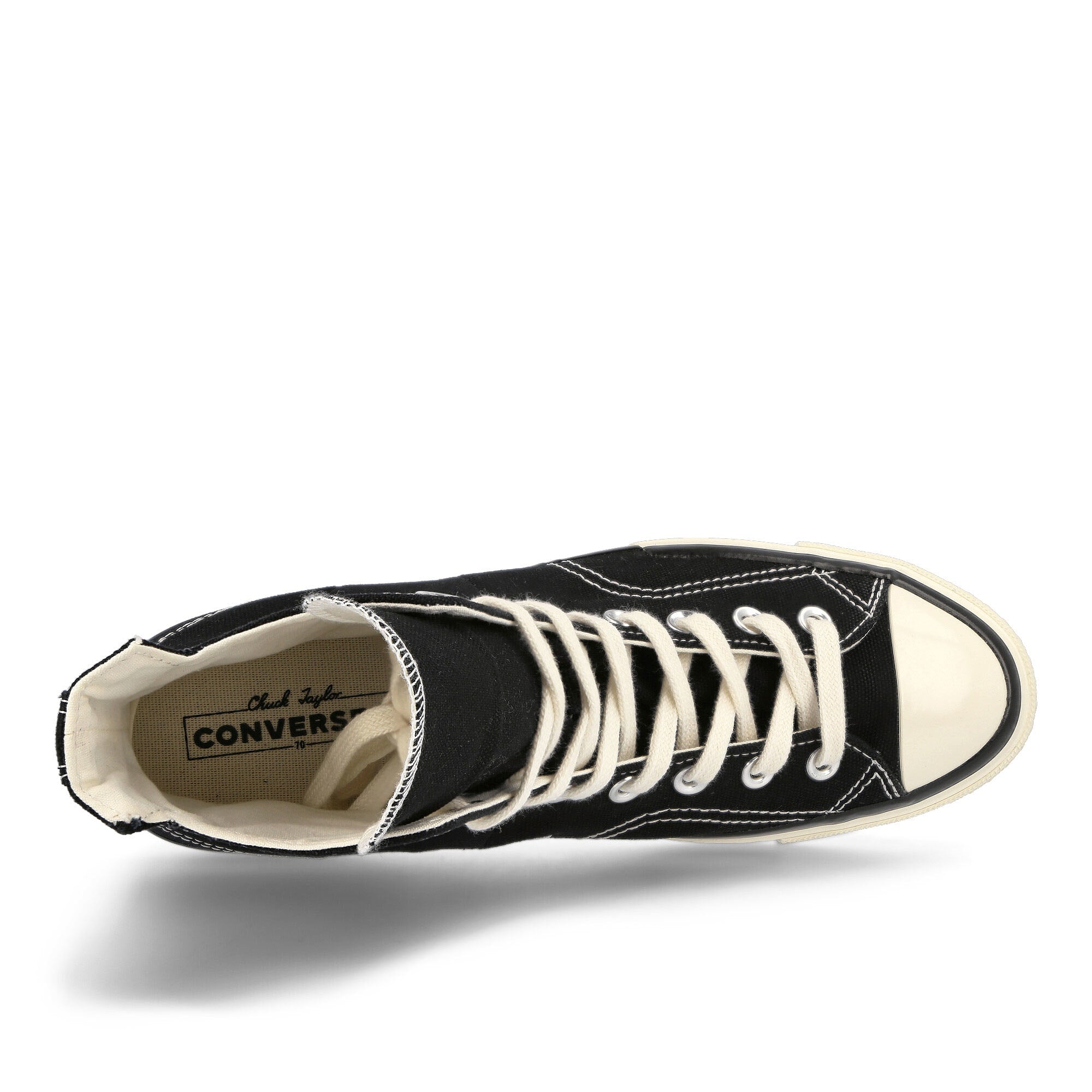 Converse Chuck 70 Plus Hi Black / Egret / Black Sneakers Detailfoto | Overkill