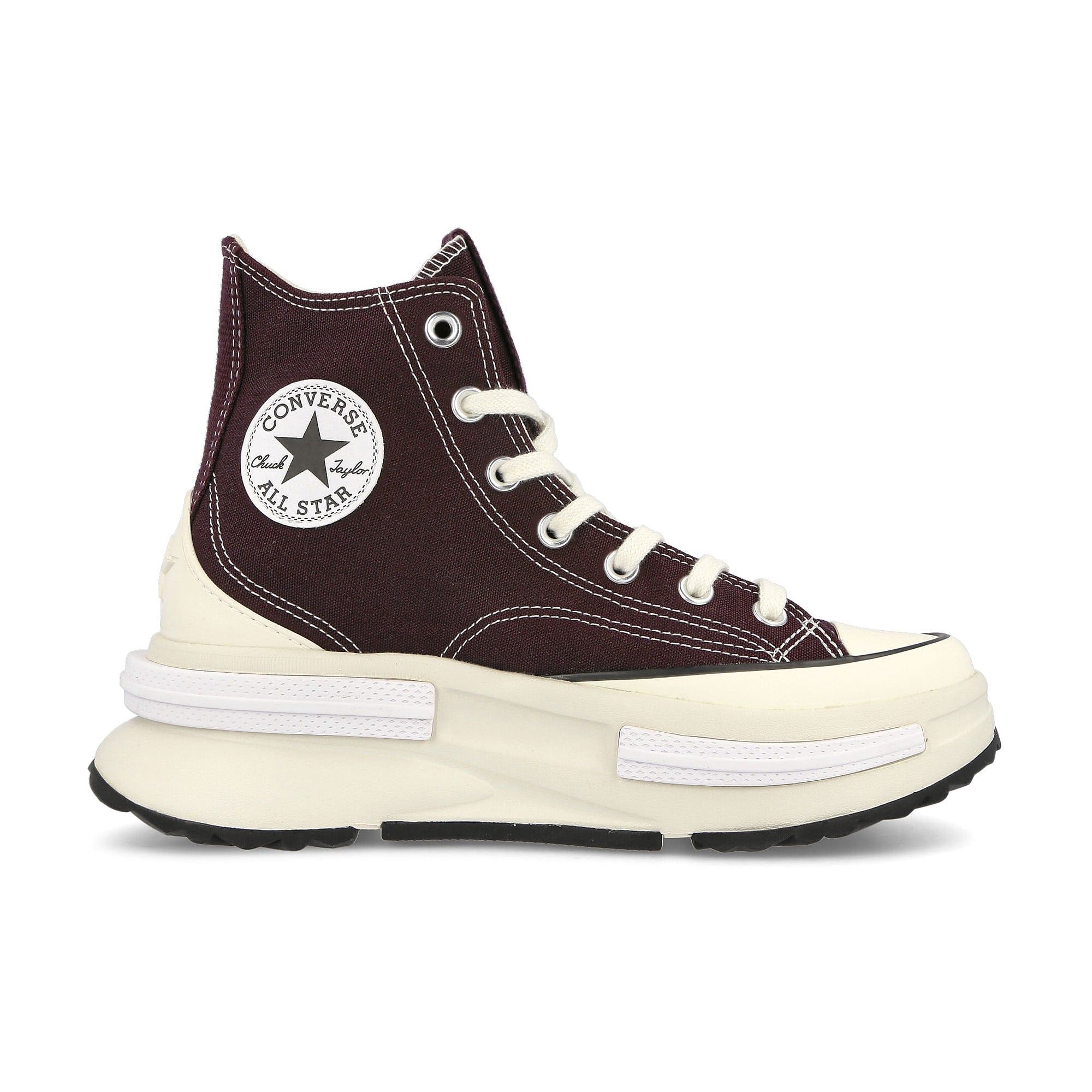 Converse Run Star Legacy CX Hi Black / Cherry / White / Egret High Top Sneakers Silhouette | Overkill