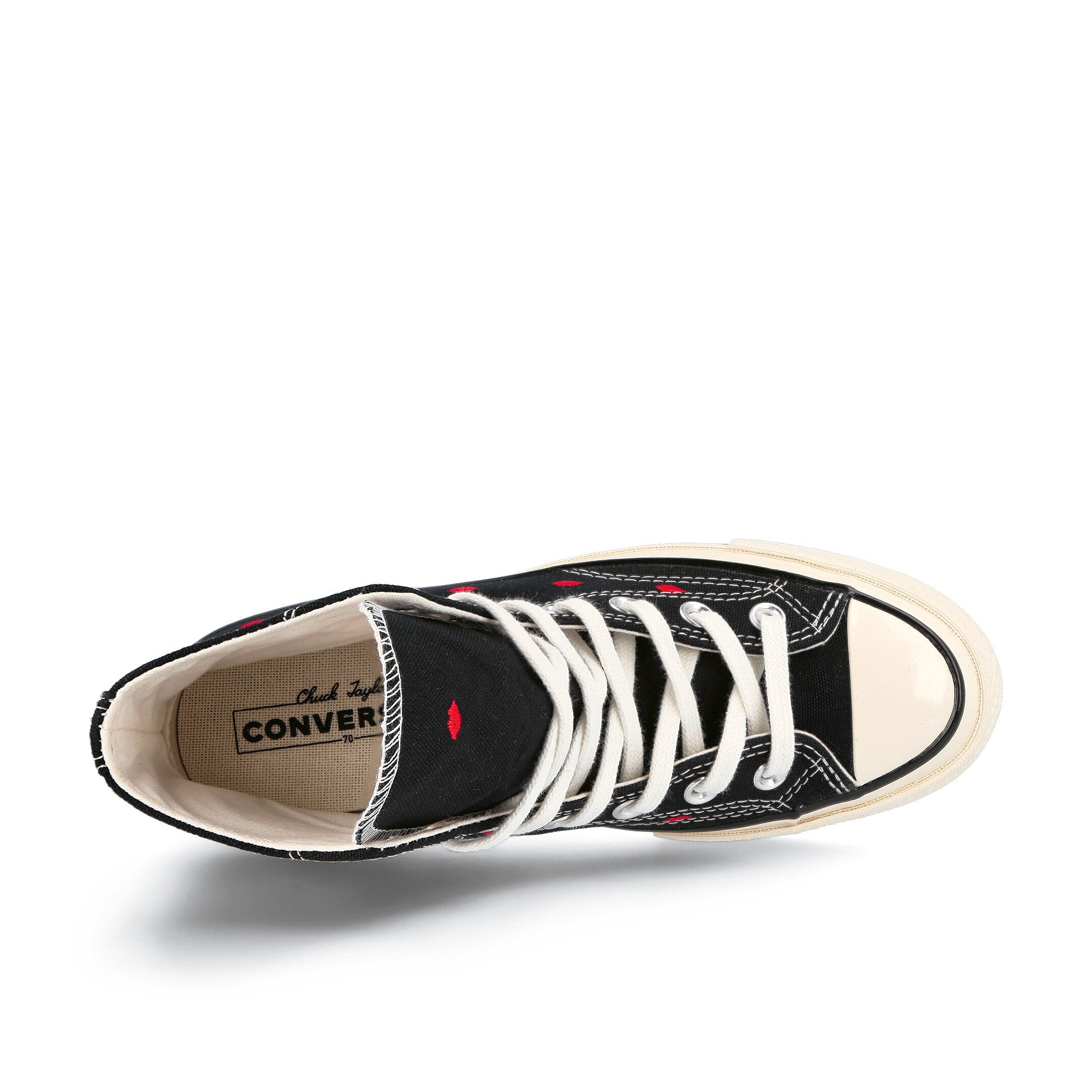 Converse chuck 70 hi Black-University Red-Egret Sneakers Detailfoto | Overkill