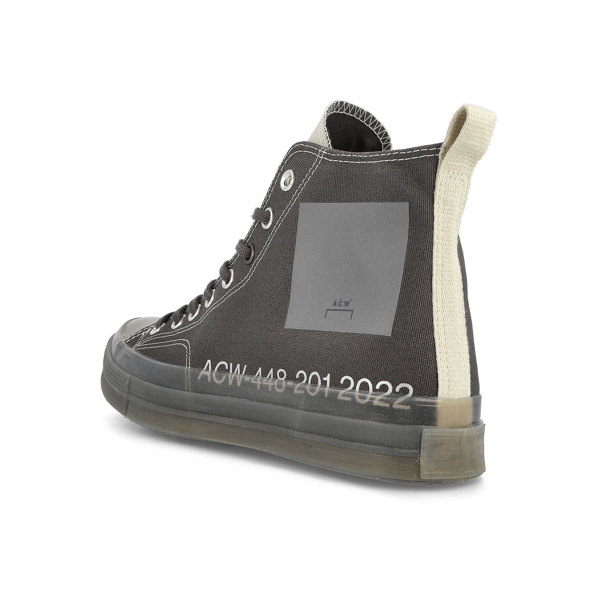 Converse A COLD WALL x Converse Chuck 70 Hi Pavement / Silver Birch High Top Sneakers Material | Overkill