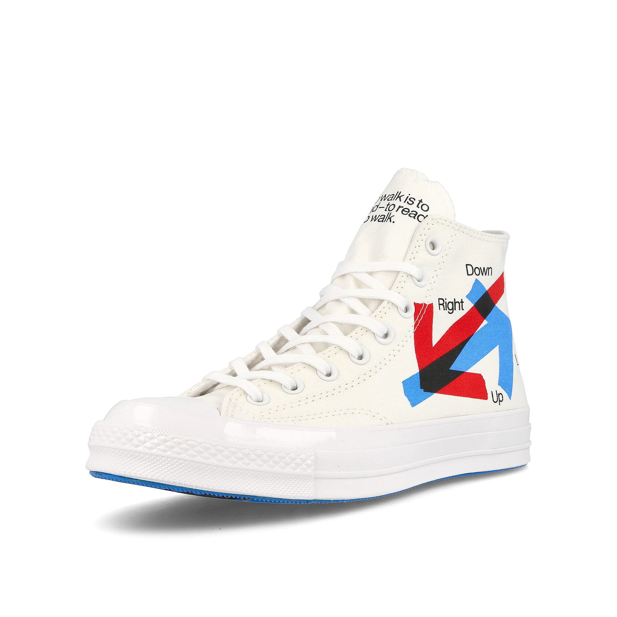 Converse Patta x Converse Chuck 70 Hi White / Fiery Red / Diva Blue Sneakers Close Up | Overkill