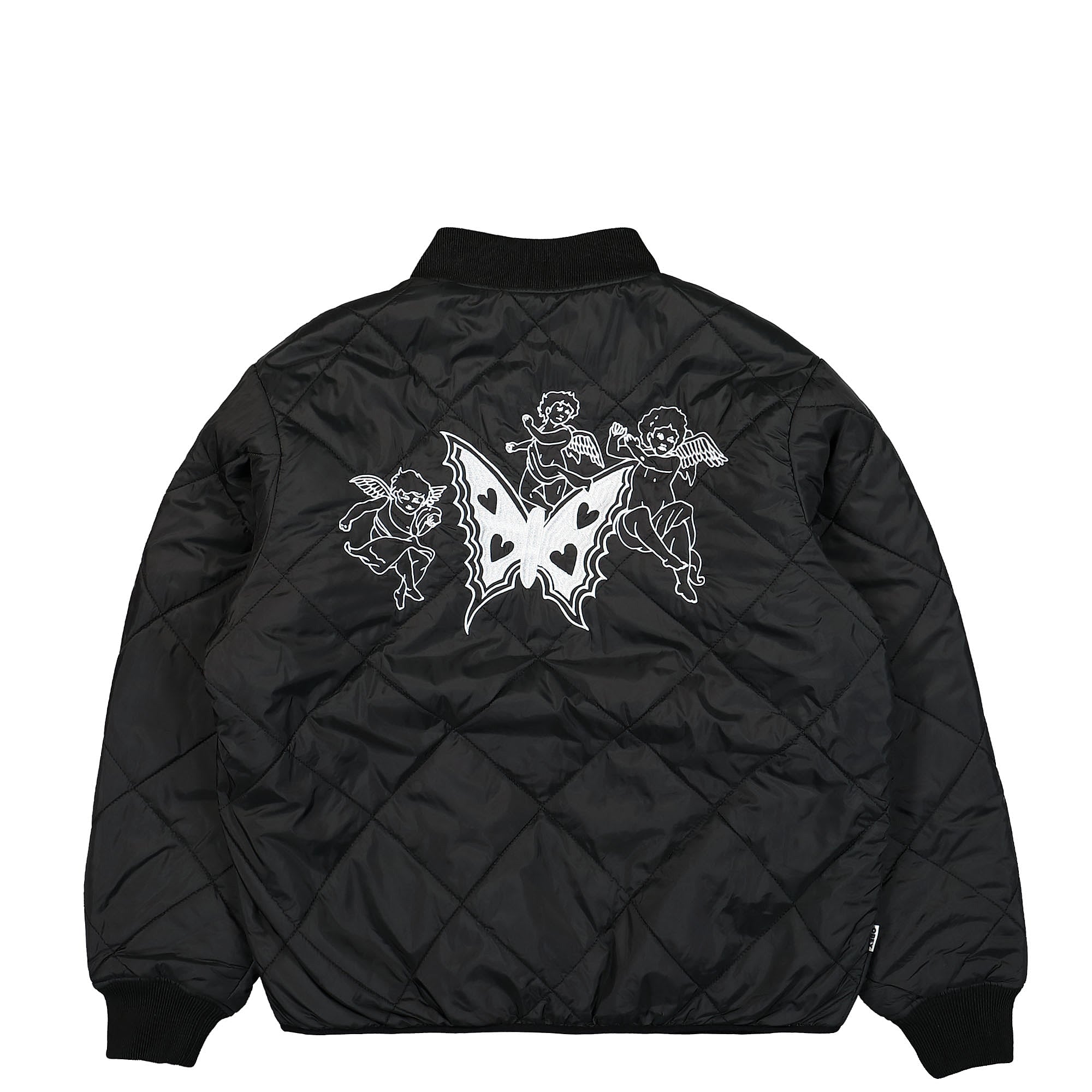 Obey Brux Quilted Reversible Jacket Black Bomber & Varsity Jackets Material | Overkill