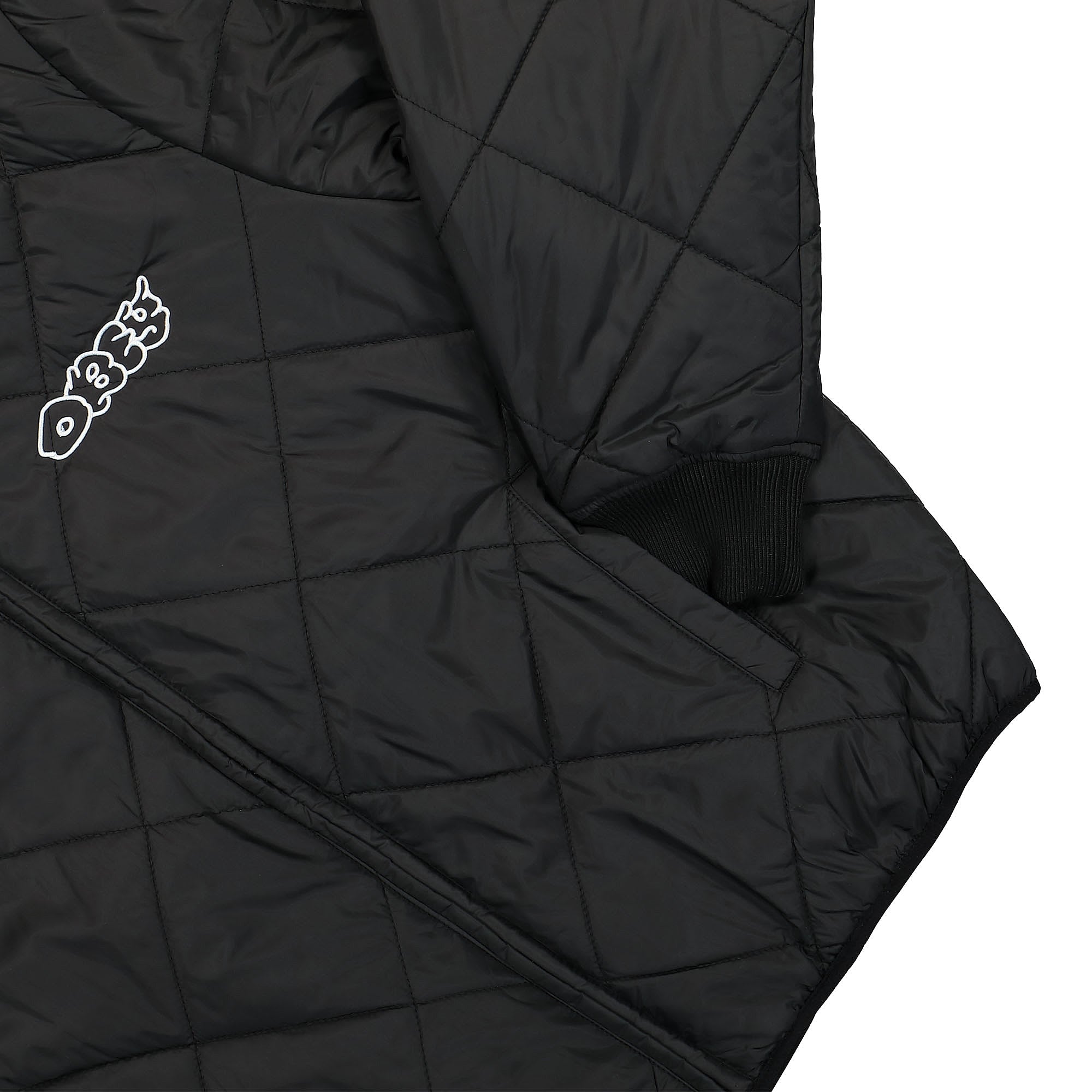 Obey Brux Quilted Reversible Jacket Black Bomber & Varsity Jackets Detailfoto | Overkill