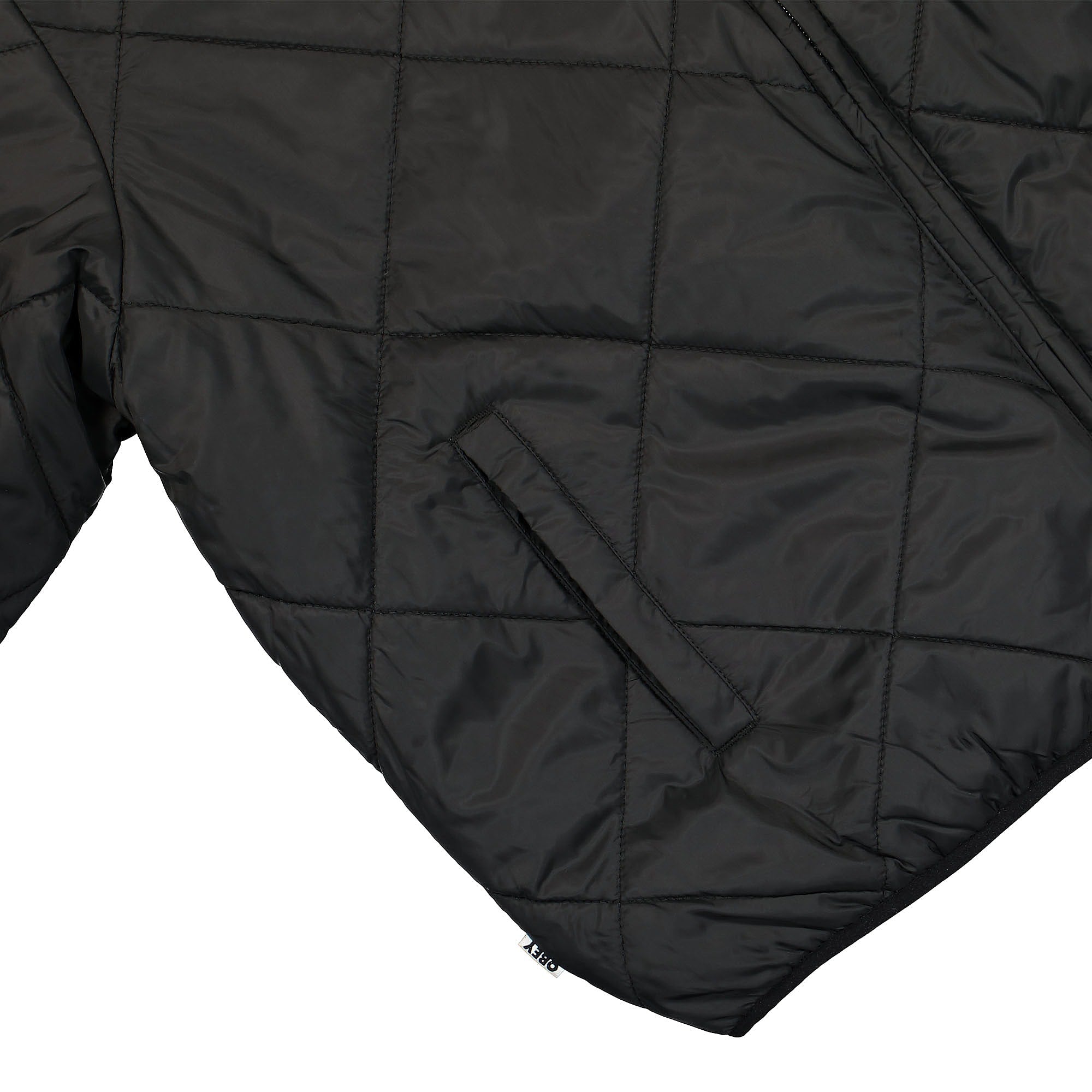 Obey Brux Quilted Reversible Jacket Black Bomber & Varsity Jackets Detail view 1 | Overkill