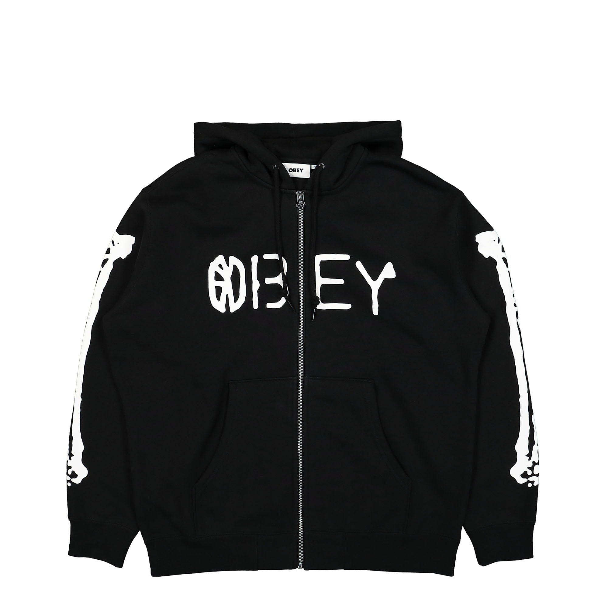 Obey World Zip Hood Black Hoodies 112460016 | Overkill