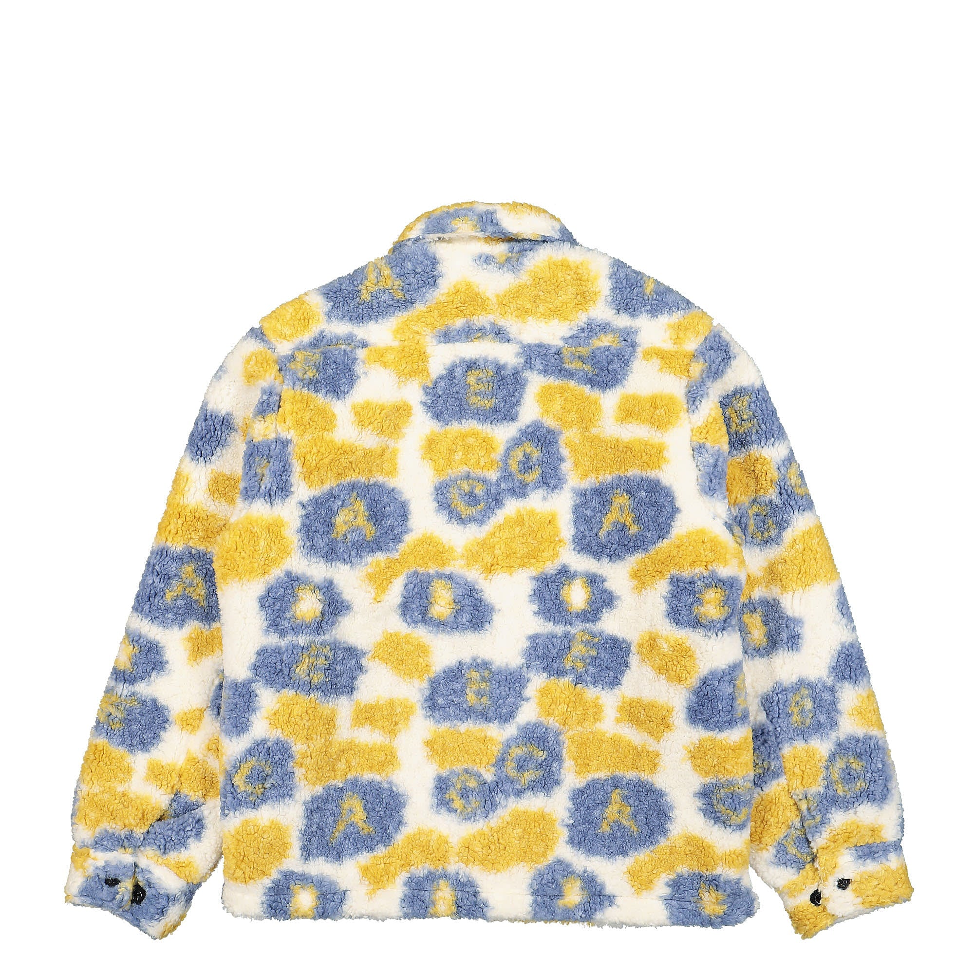 Obey Romie Sherpa Jacket Vintage Blue Multi Fleece Jackets Material | Overkill