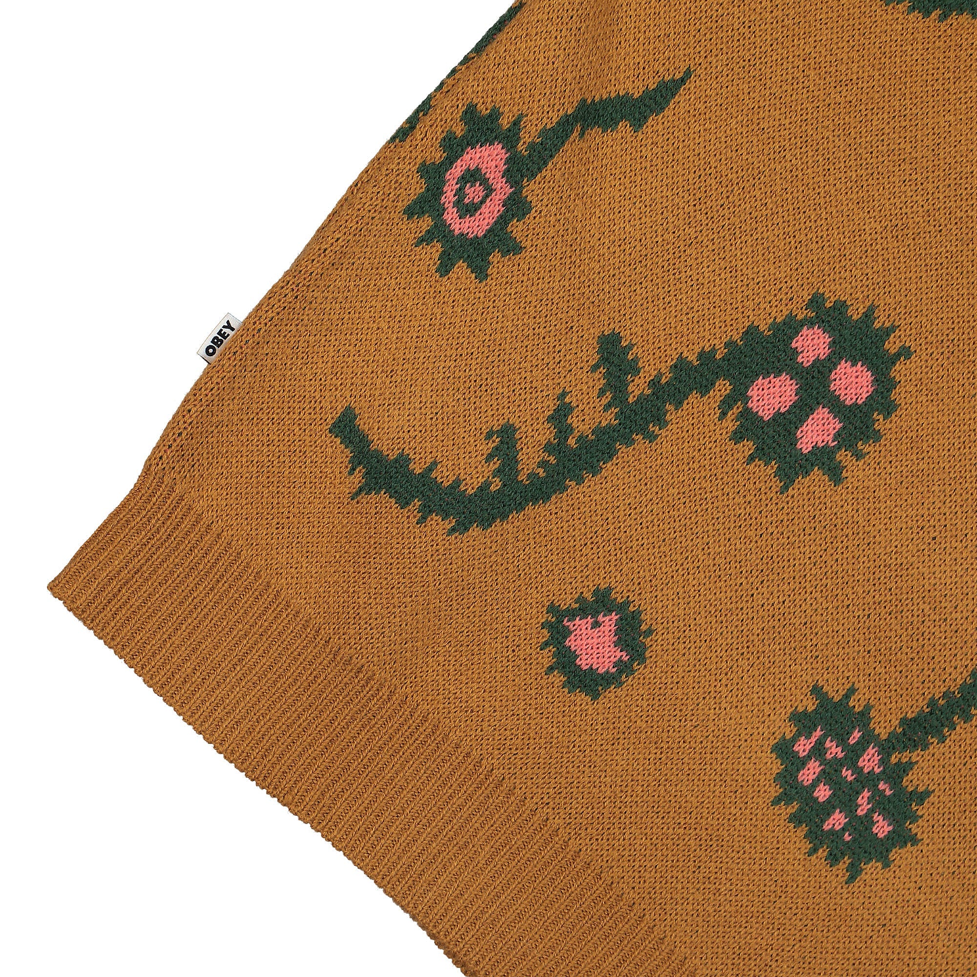 Obey Washer Sweater Brown Sugar Multi Sweatshirts Detailfoto | Overkill