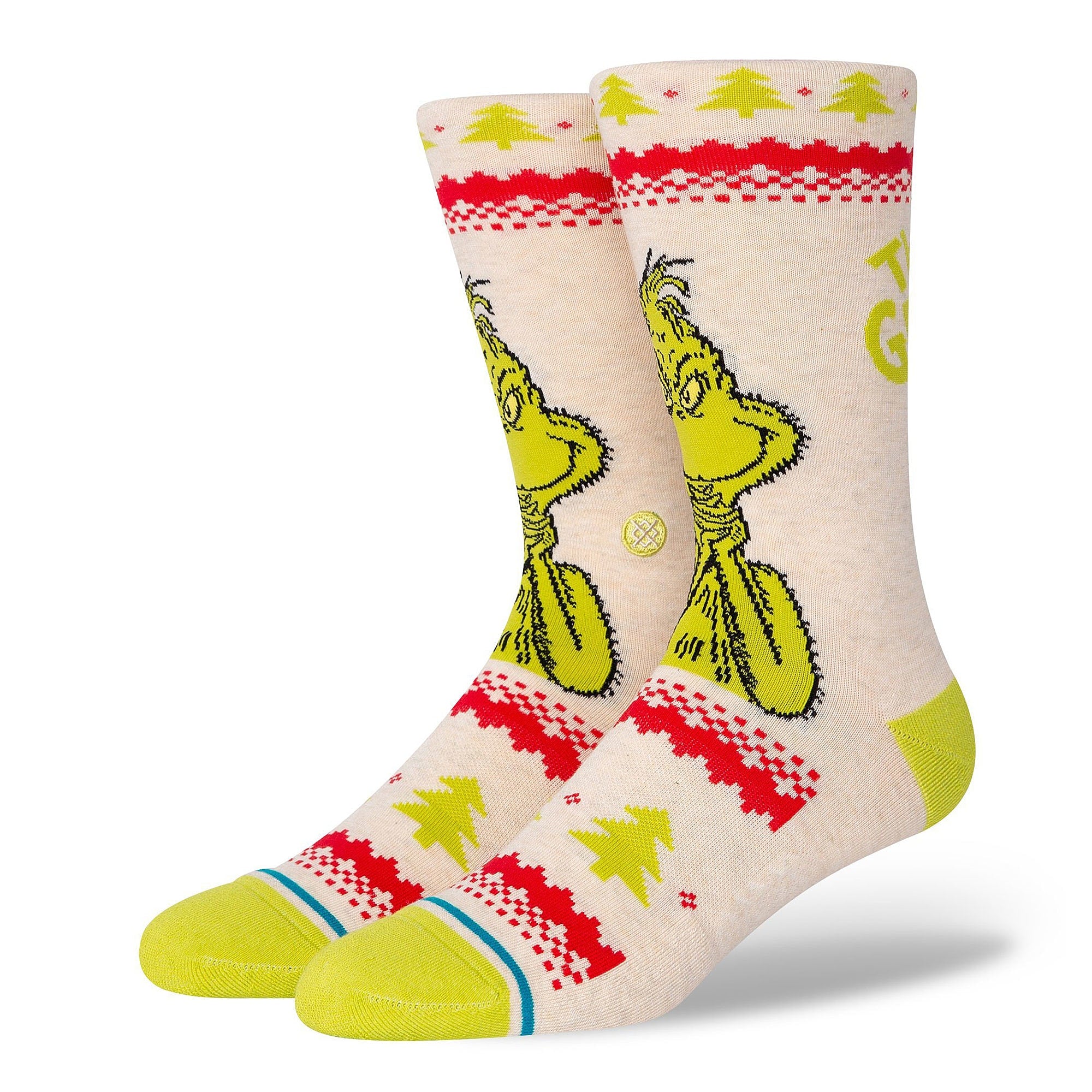 Stance Grinch Sweater Socks Canvas Socks A545D20GRI-CNV | Overkill
