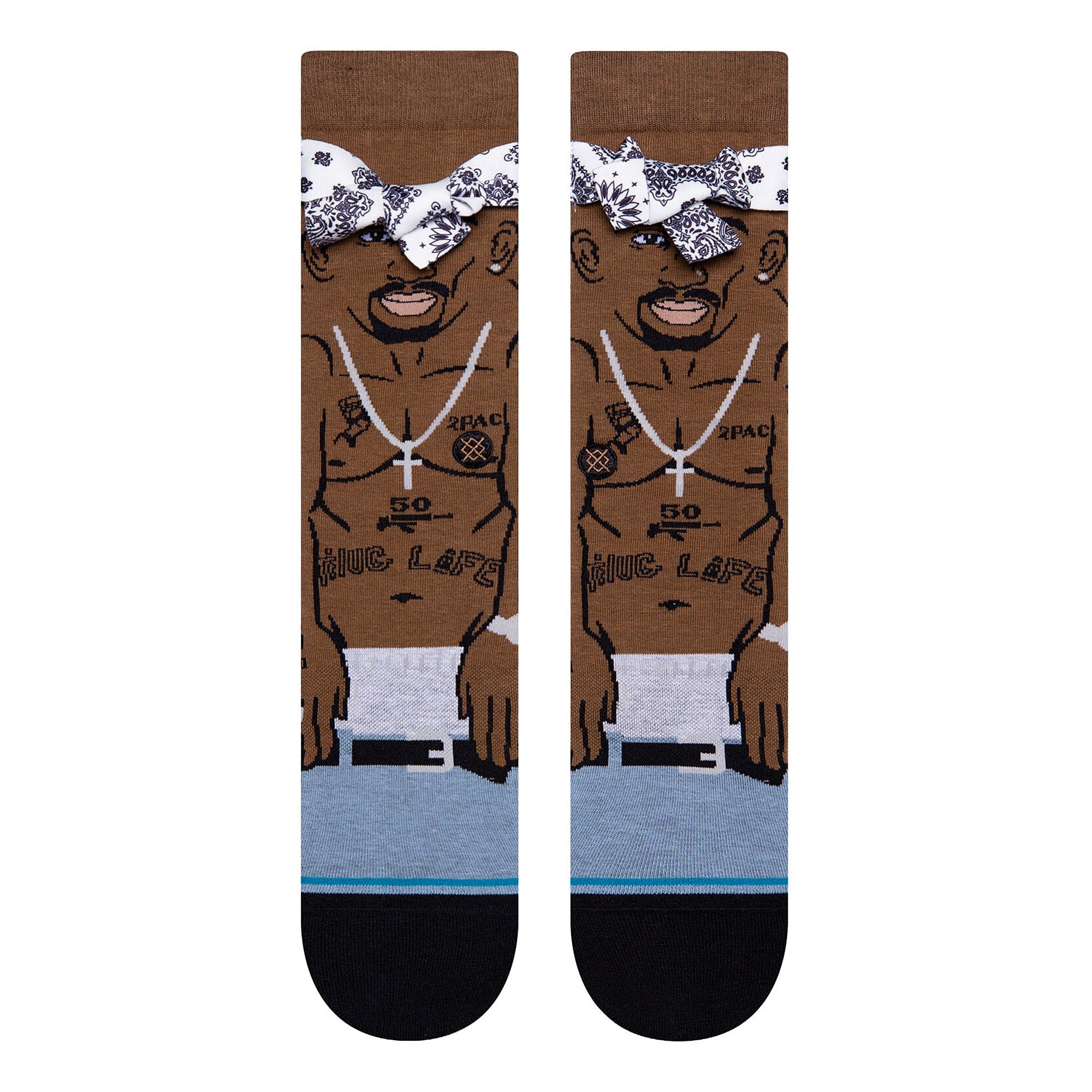 Stance Tupac Resurrected Socks Black Socks Material | Overkill
