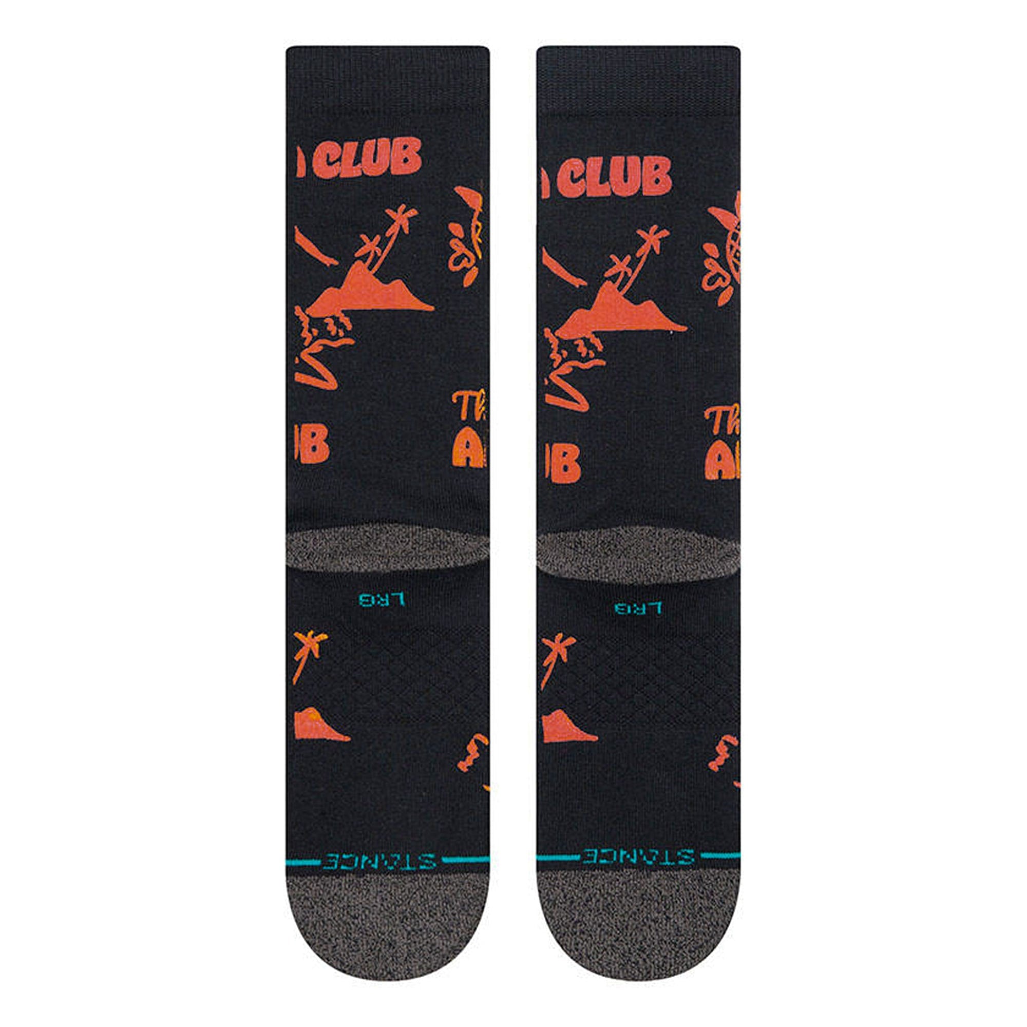 Stance Live Aloha Socks Washed Black Socks Close-up | Overkill