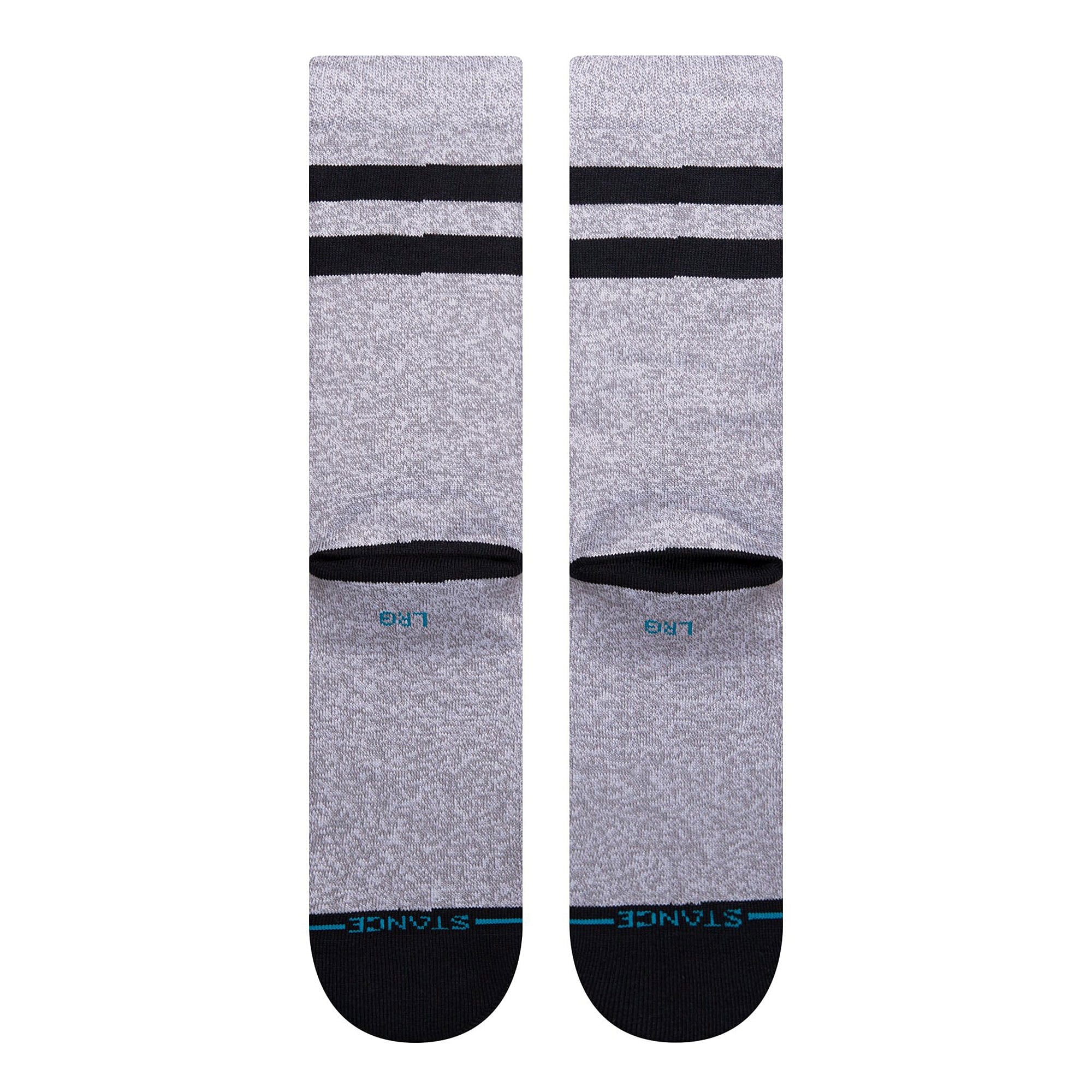 Stance Monkey Tourist Socks Heather Grey Socks Close-up | Overkill