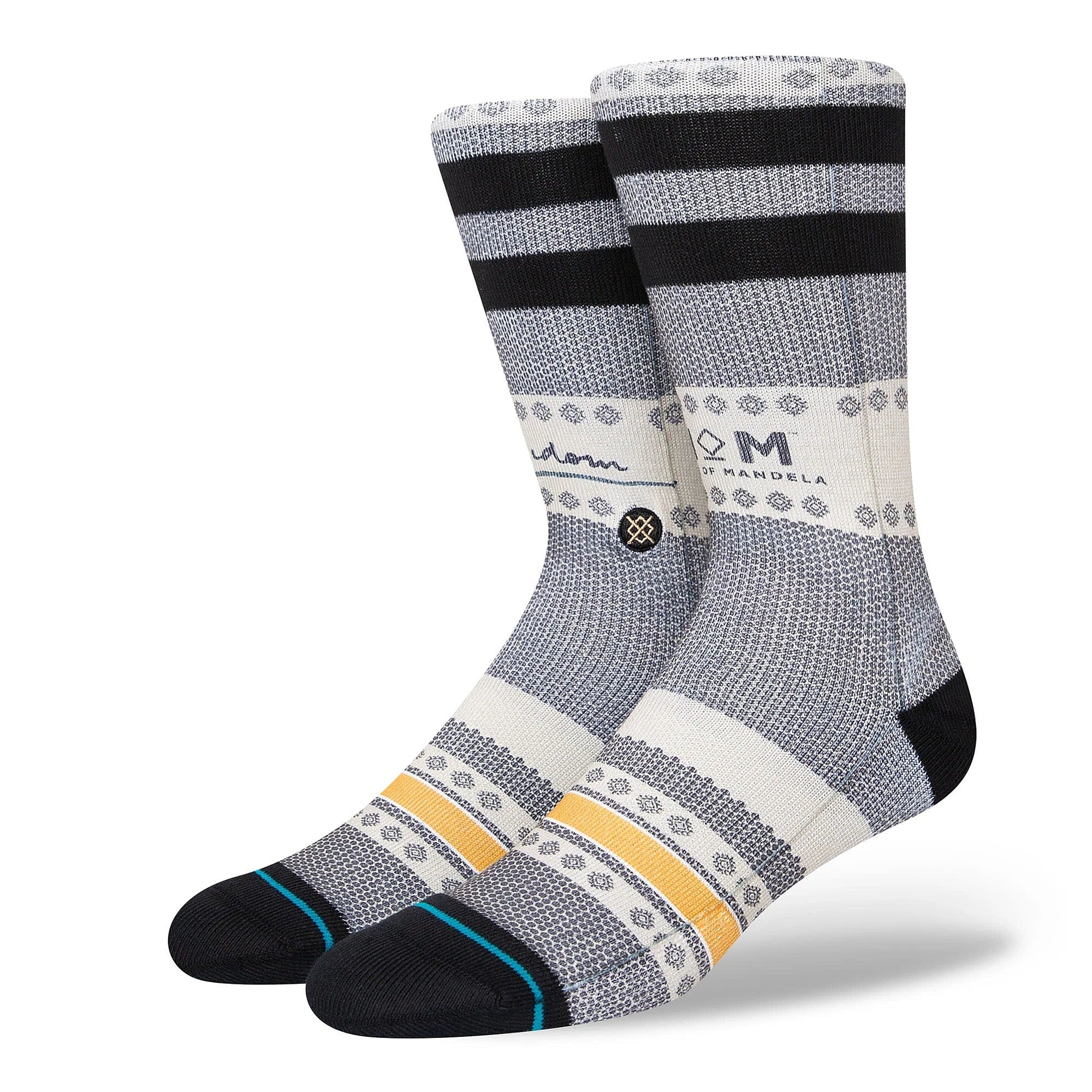 Stance Freedom Mandela Socks Black Socks A555C22FRE-BLK | Overkill