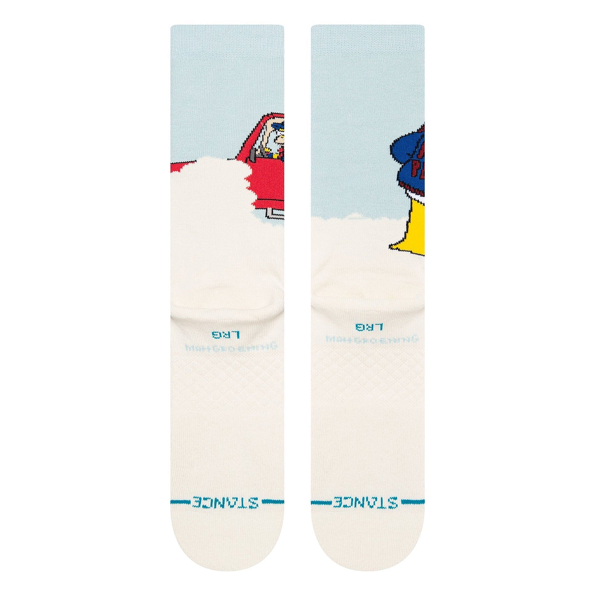 Stance Mr Plow Socks Light Blue Socks Close-up | Overkill