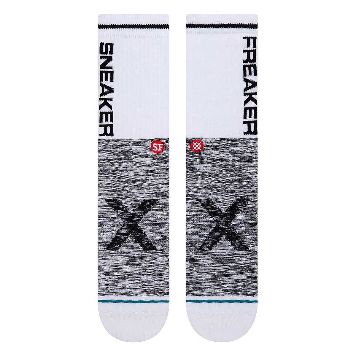 Stance Freaker Socks White Socks Material | Overkill