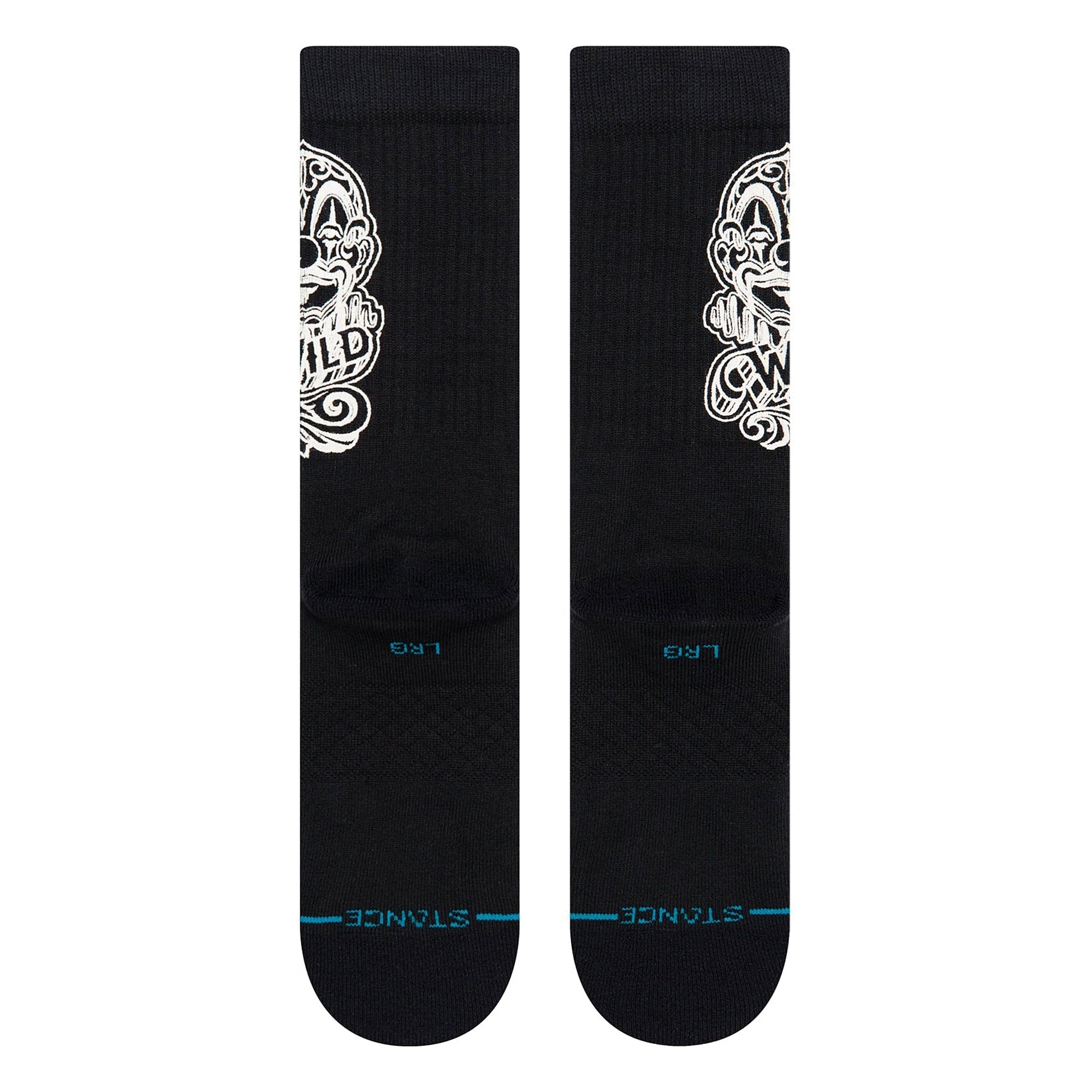 Stance Wild Card x Cartoon Socks Black Socks Close-up | Overkill