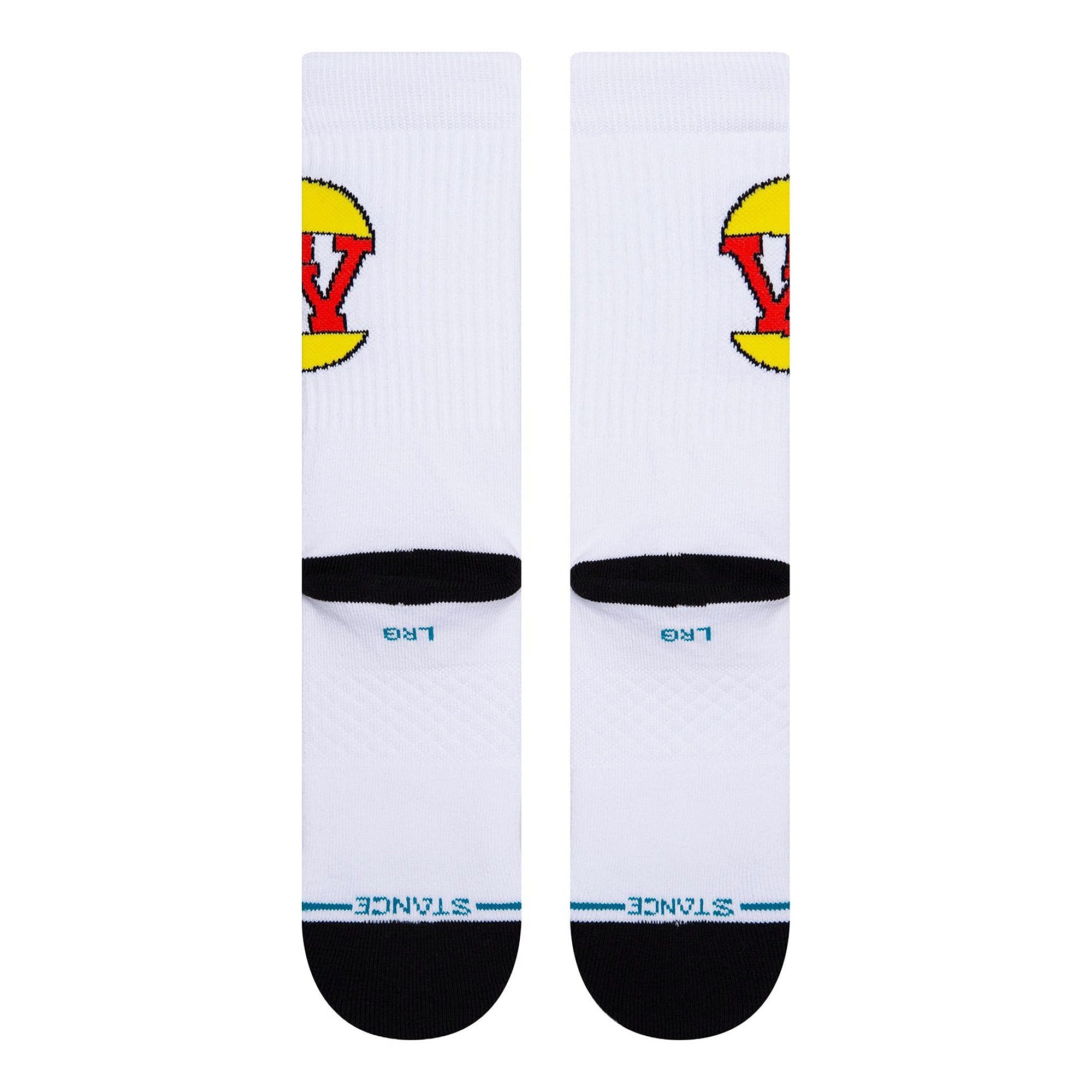 Stance Burgerworld Socks White Socks Close-up | Overkill