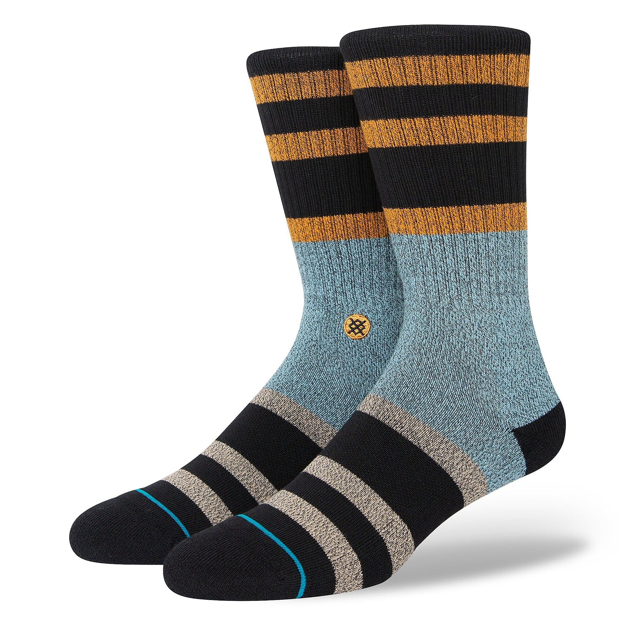 Stance Staggered Socks Washed Black Socks A556D22STA-WSB | Overkill